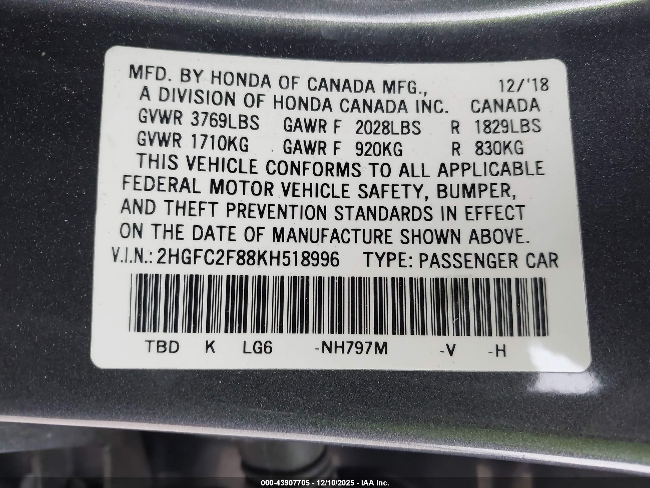 HONDA CIVIC image 9