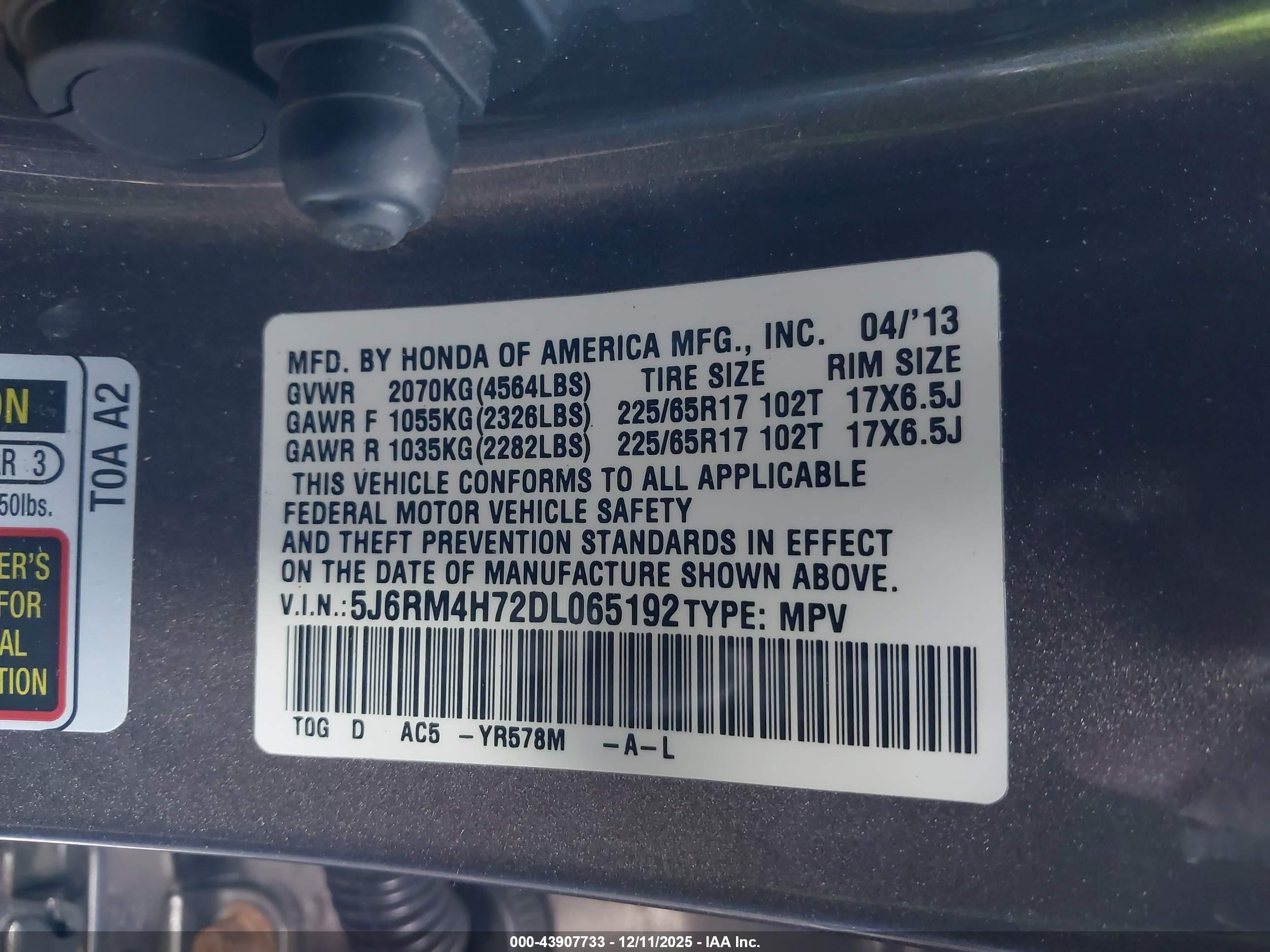 HONDA CR-V image 9