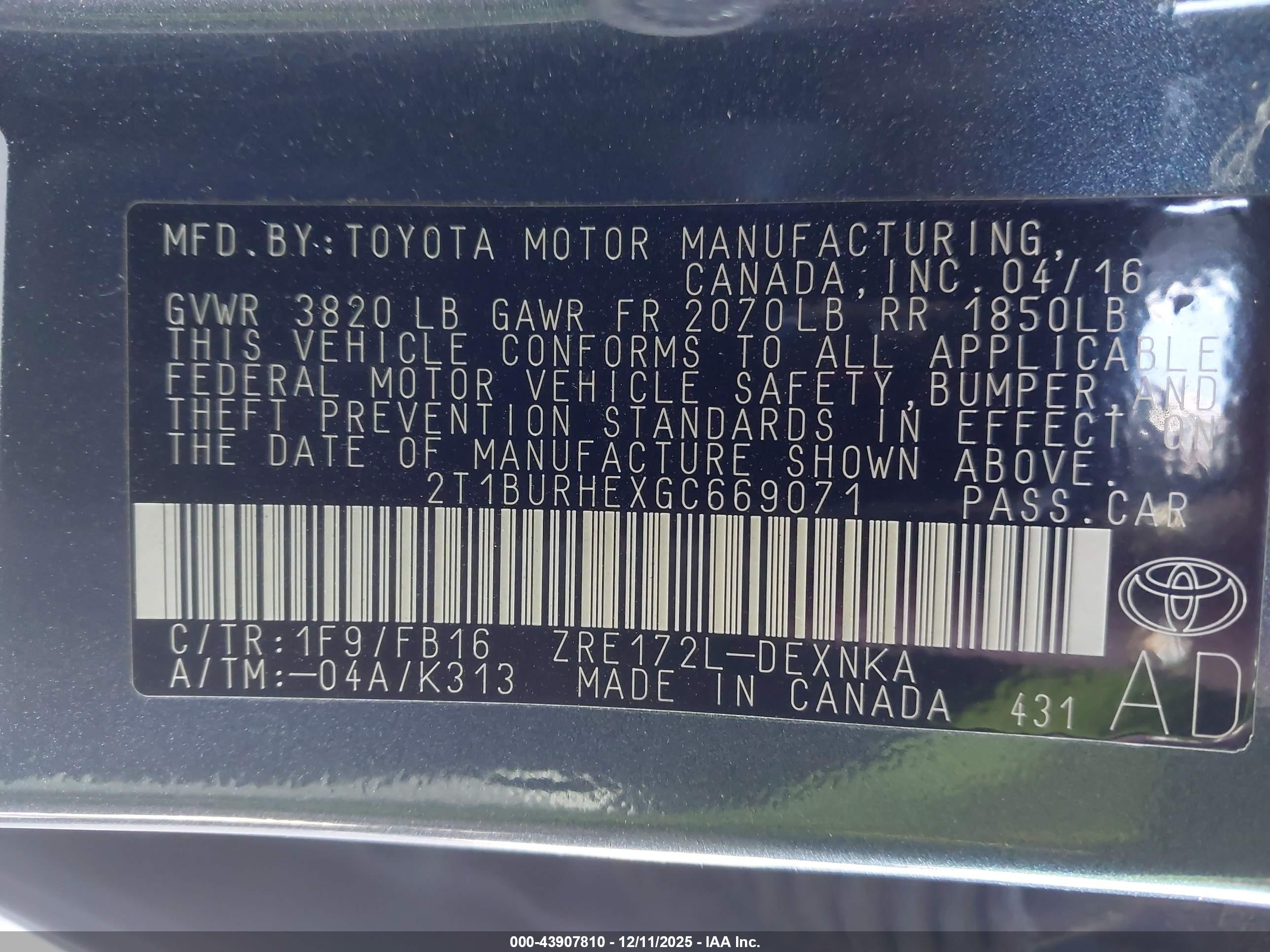 TOYOTA COROLLA image 9