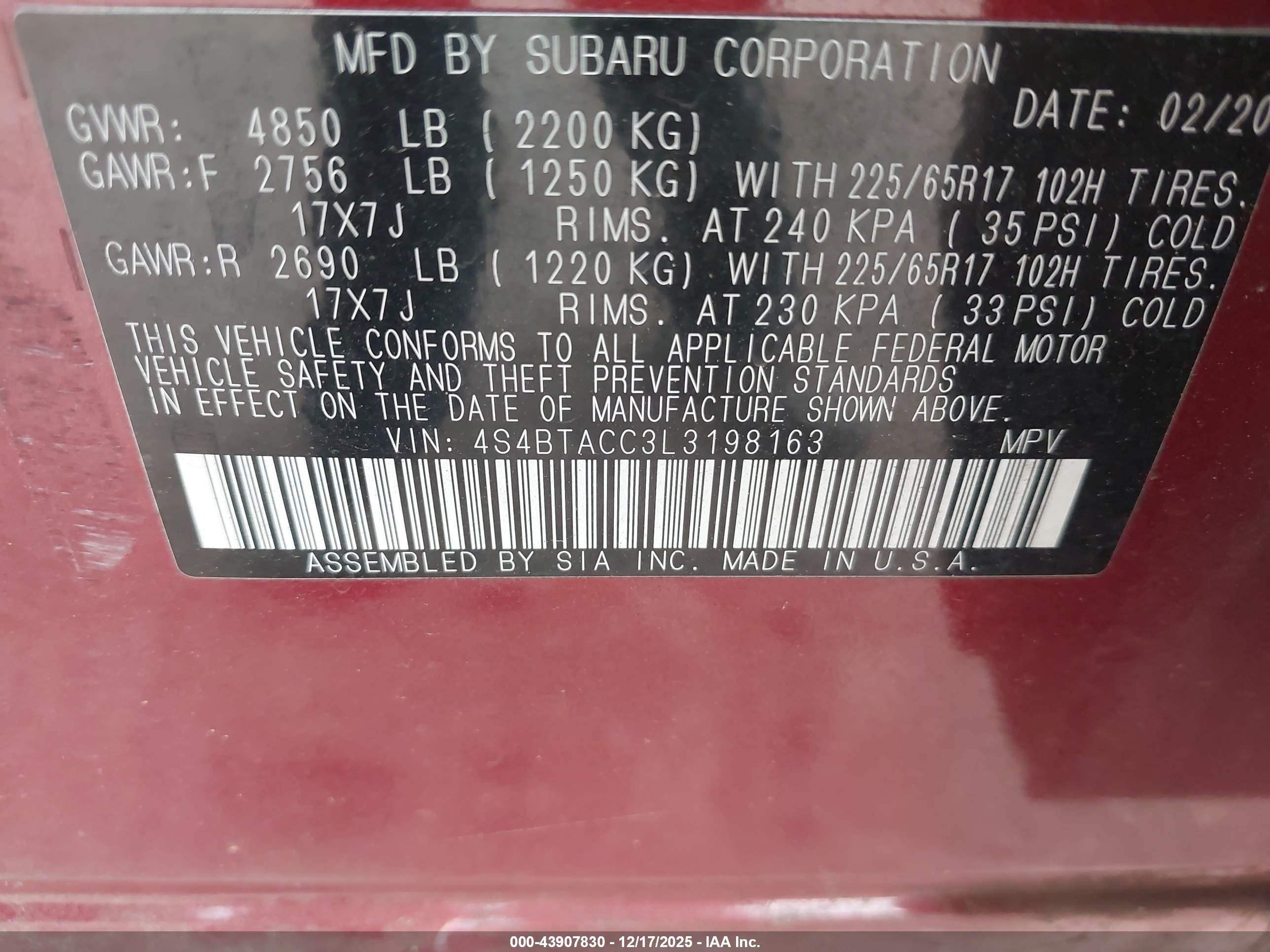 SUBARU OUTBACK image 9