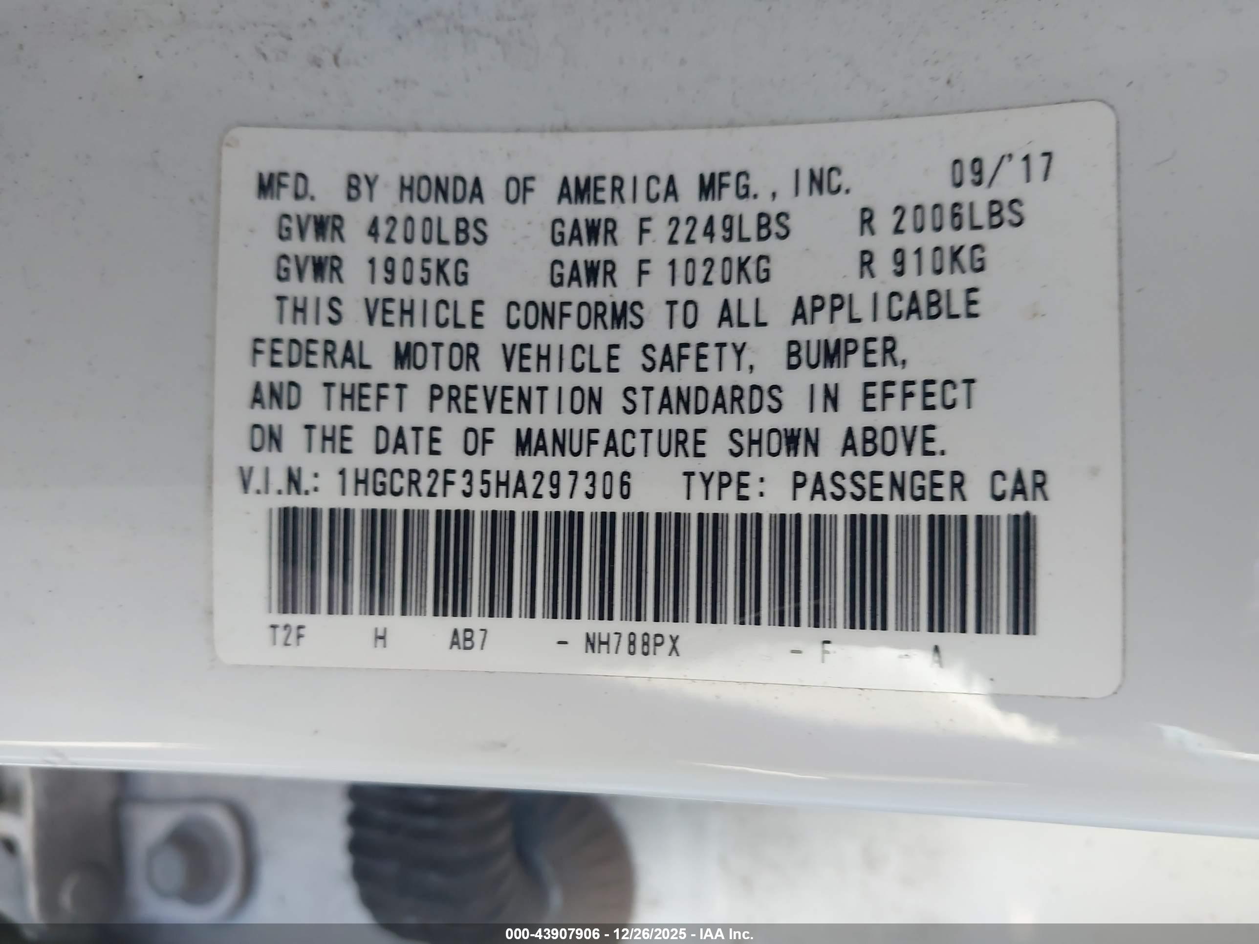 HONDA ACCORD image 9
