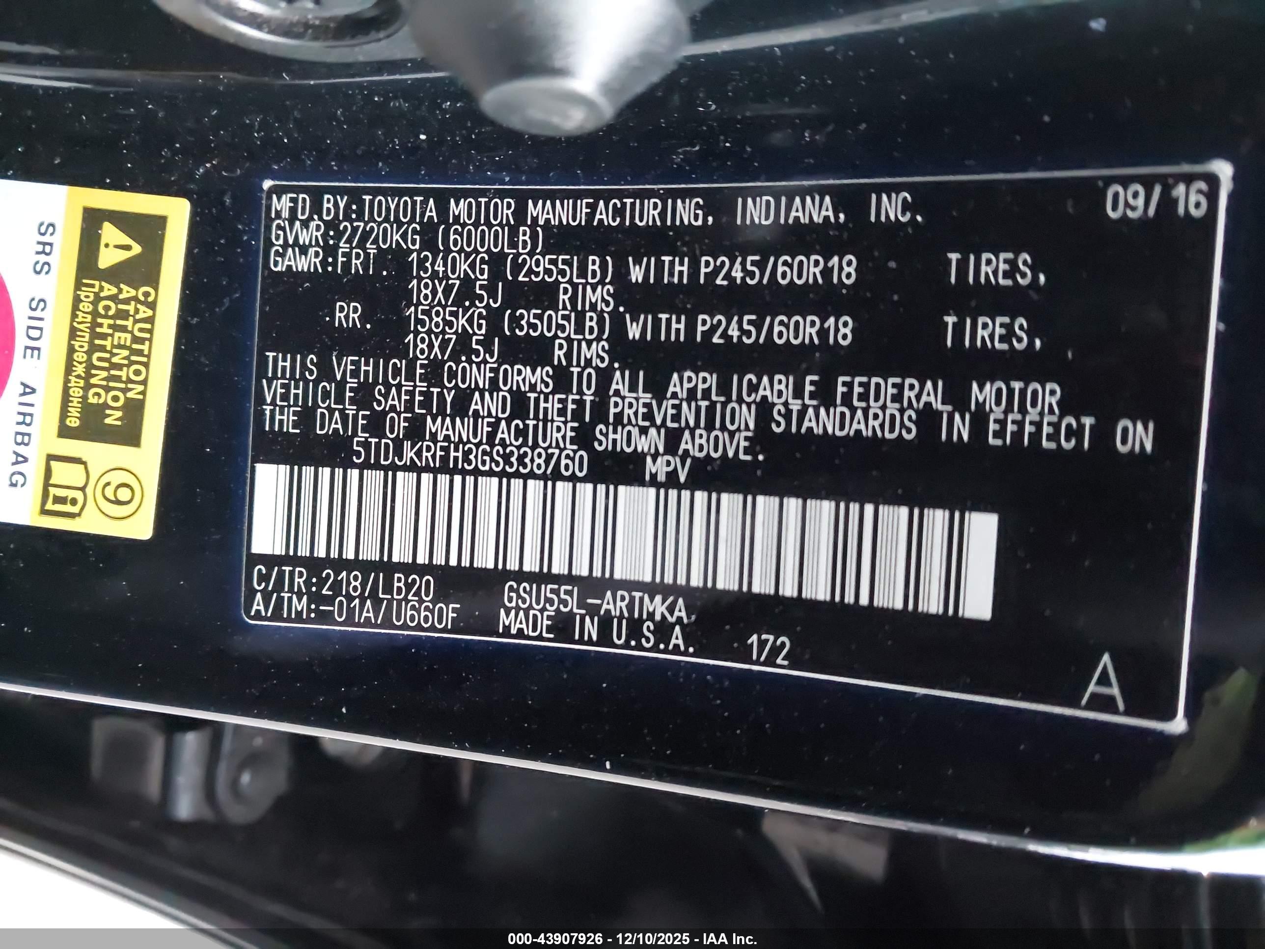 TOYOTA HIGHLANDER image 9