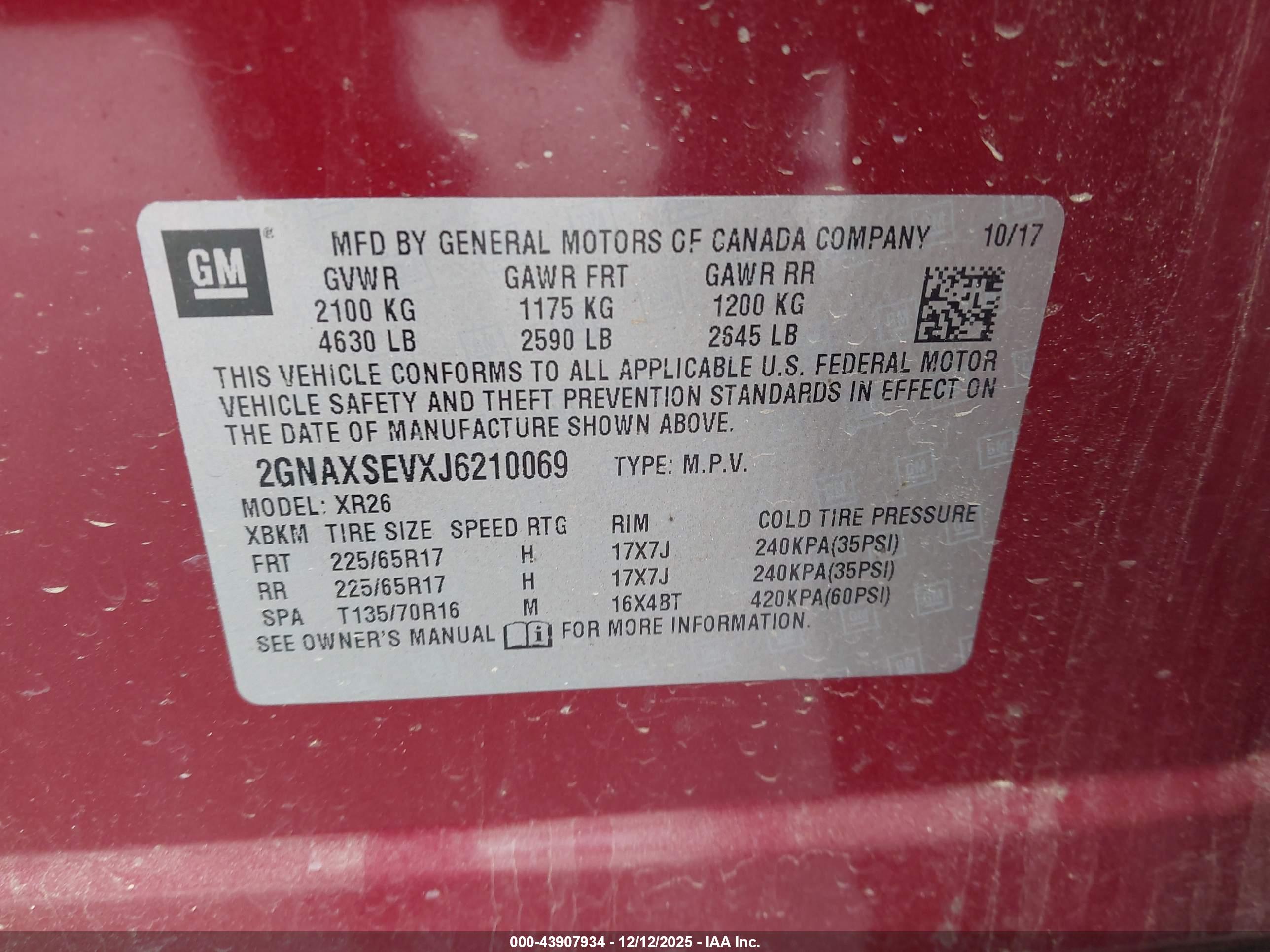 CHEVROLET EQUINOX image 9