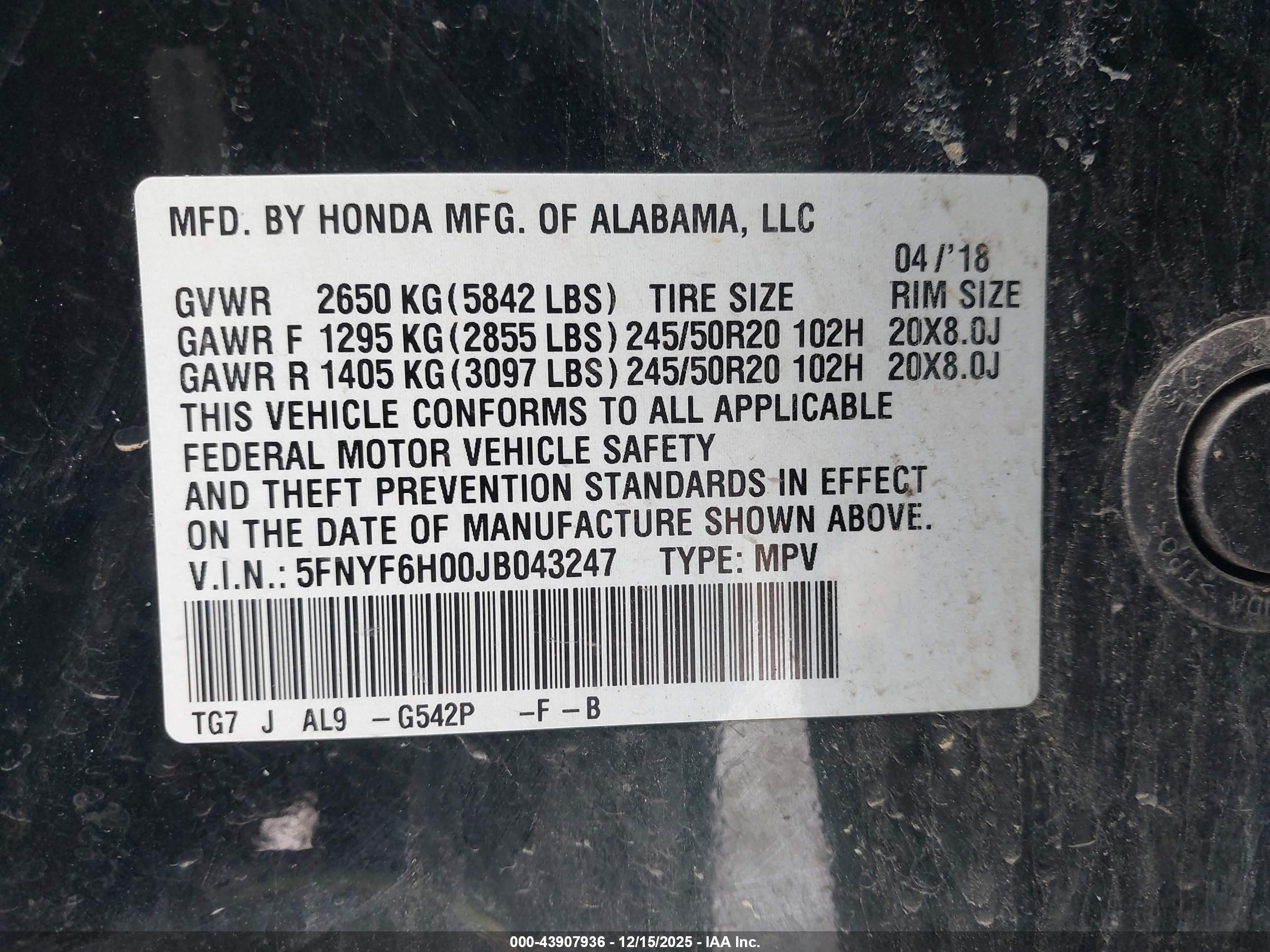 HONDA PILOT image 9