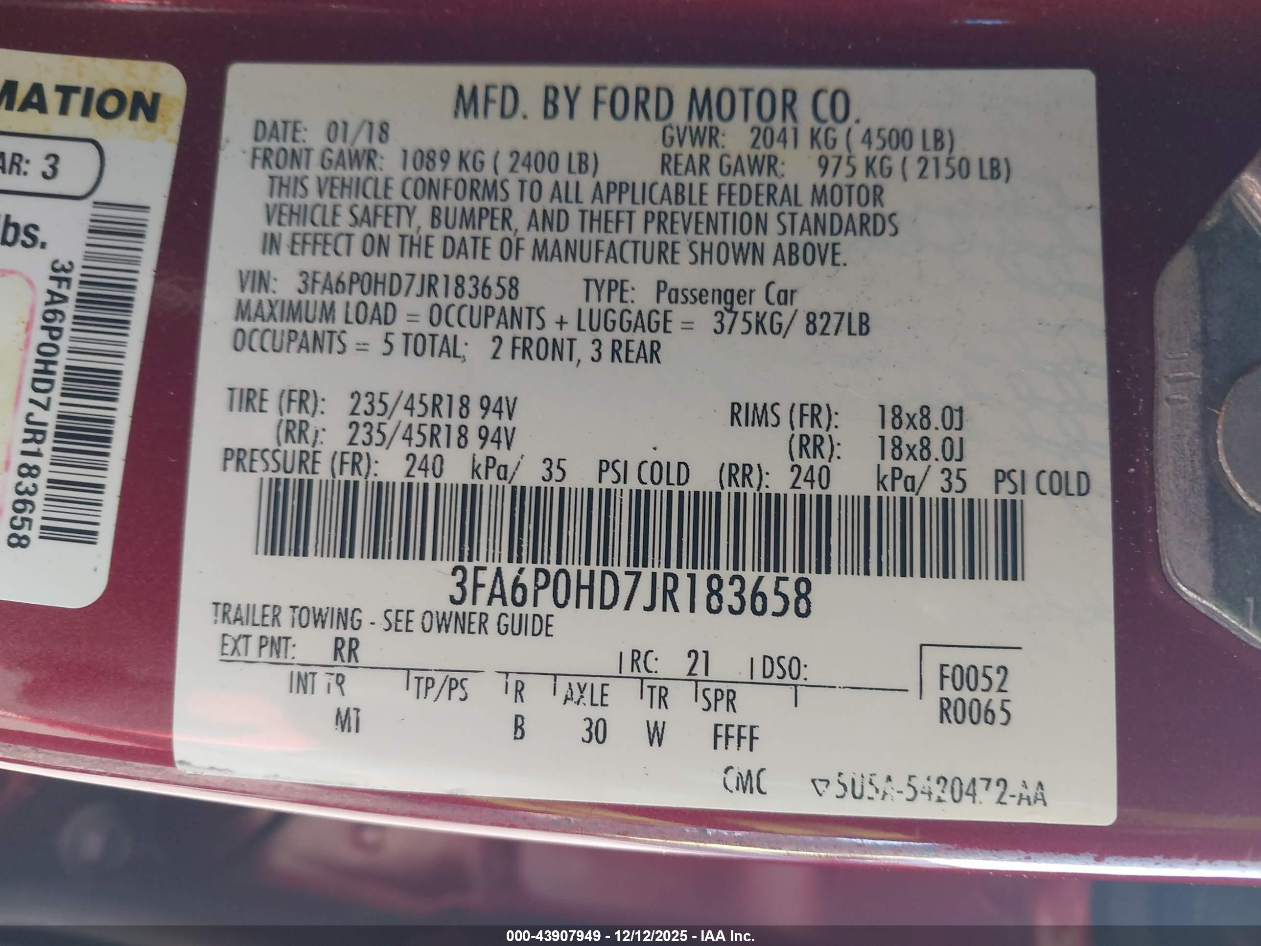 FORD FUSION image 9