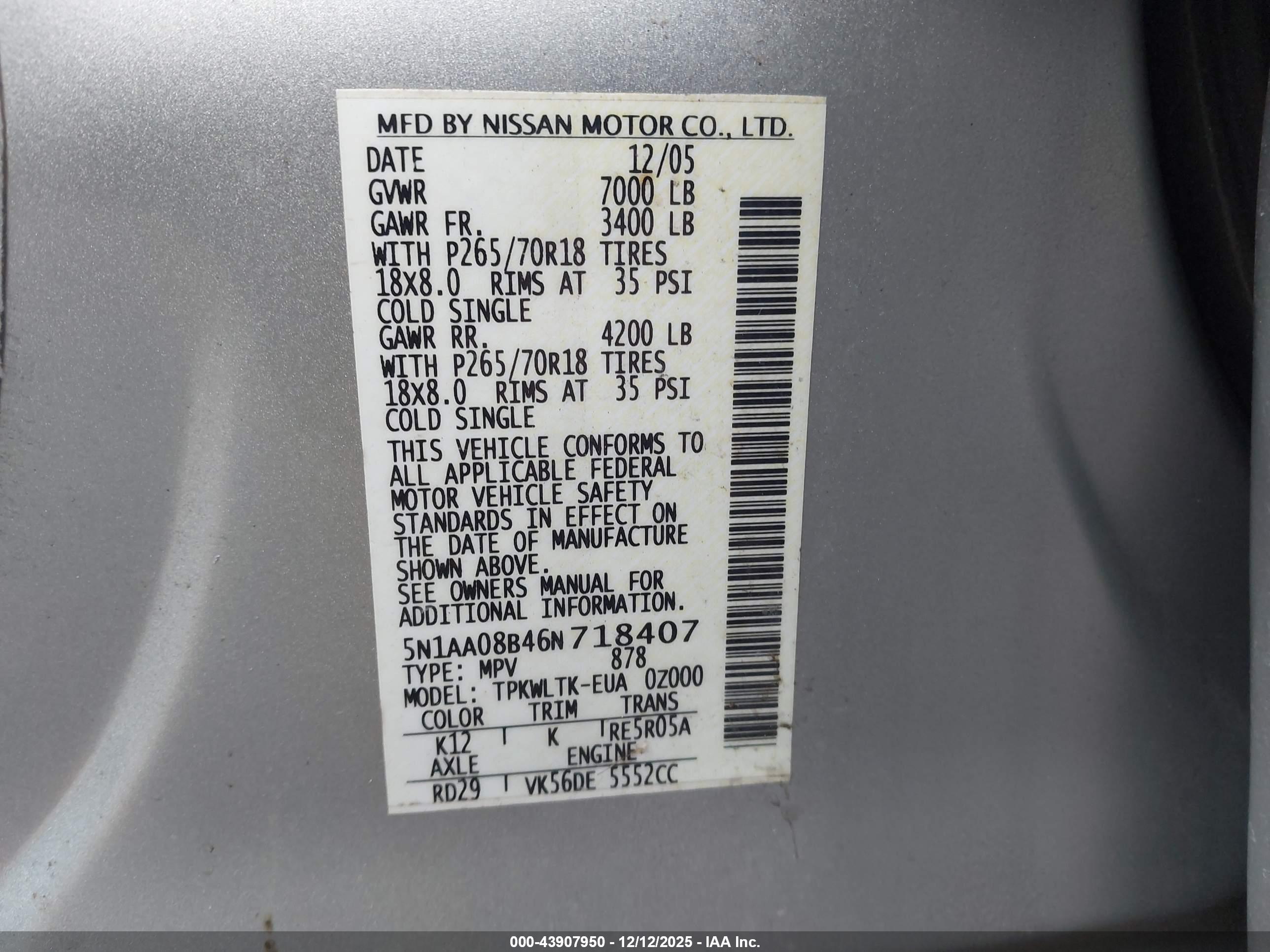NISSAN ARMADA image 9