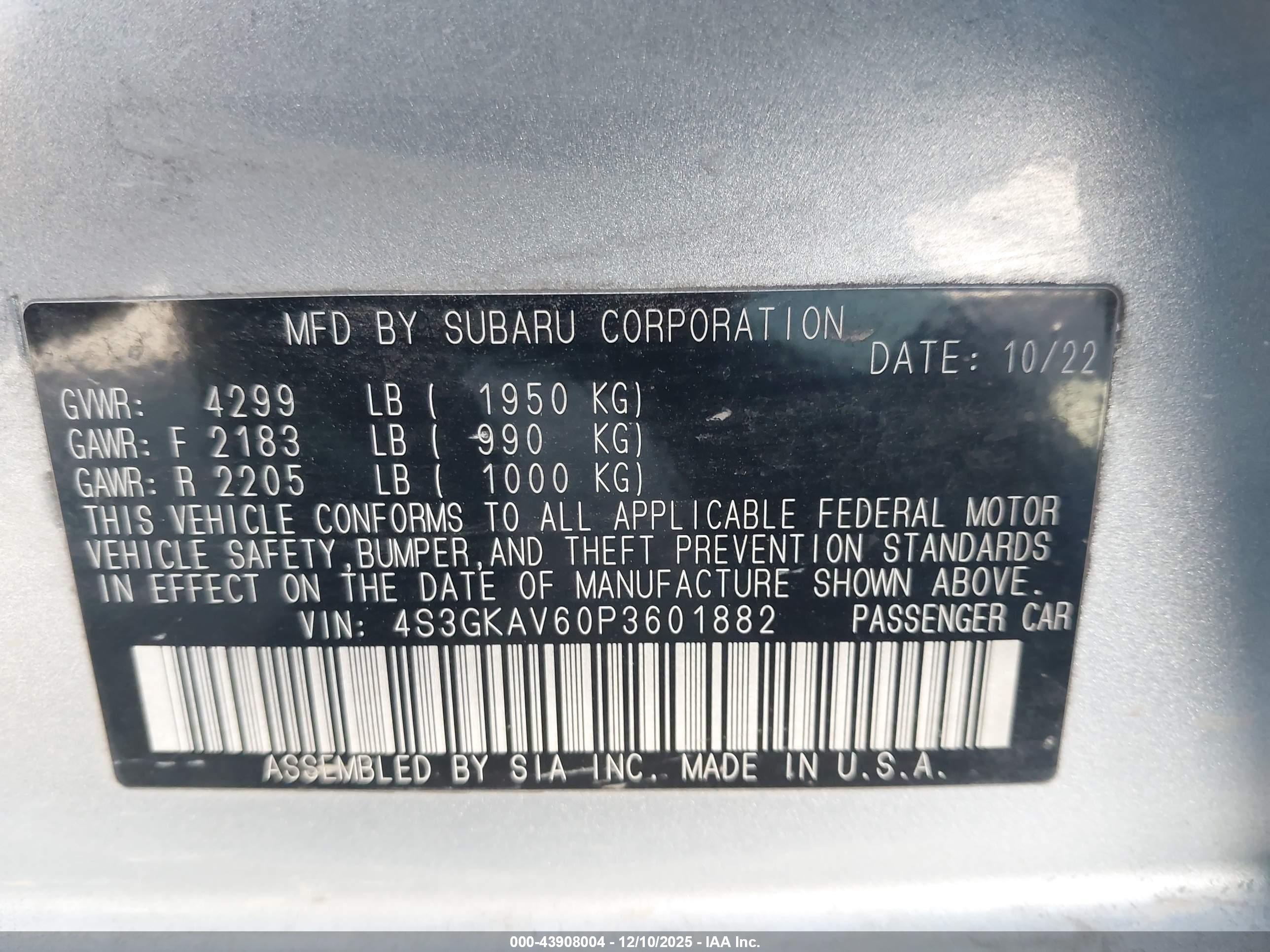 SUBARU IMPREZA image 9