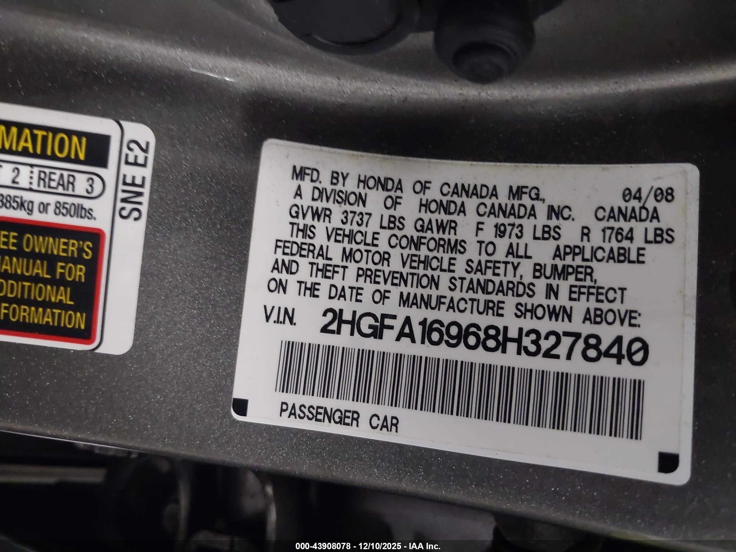 HONDA CIVIC image 9