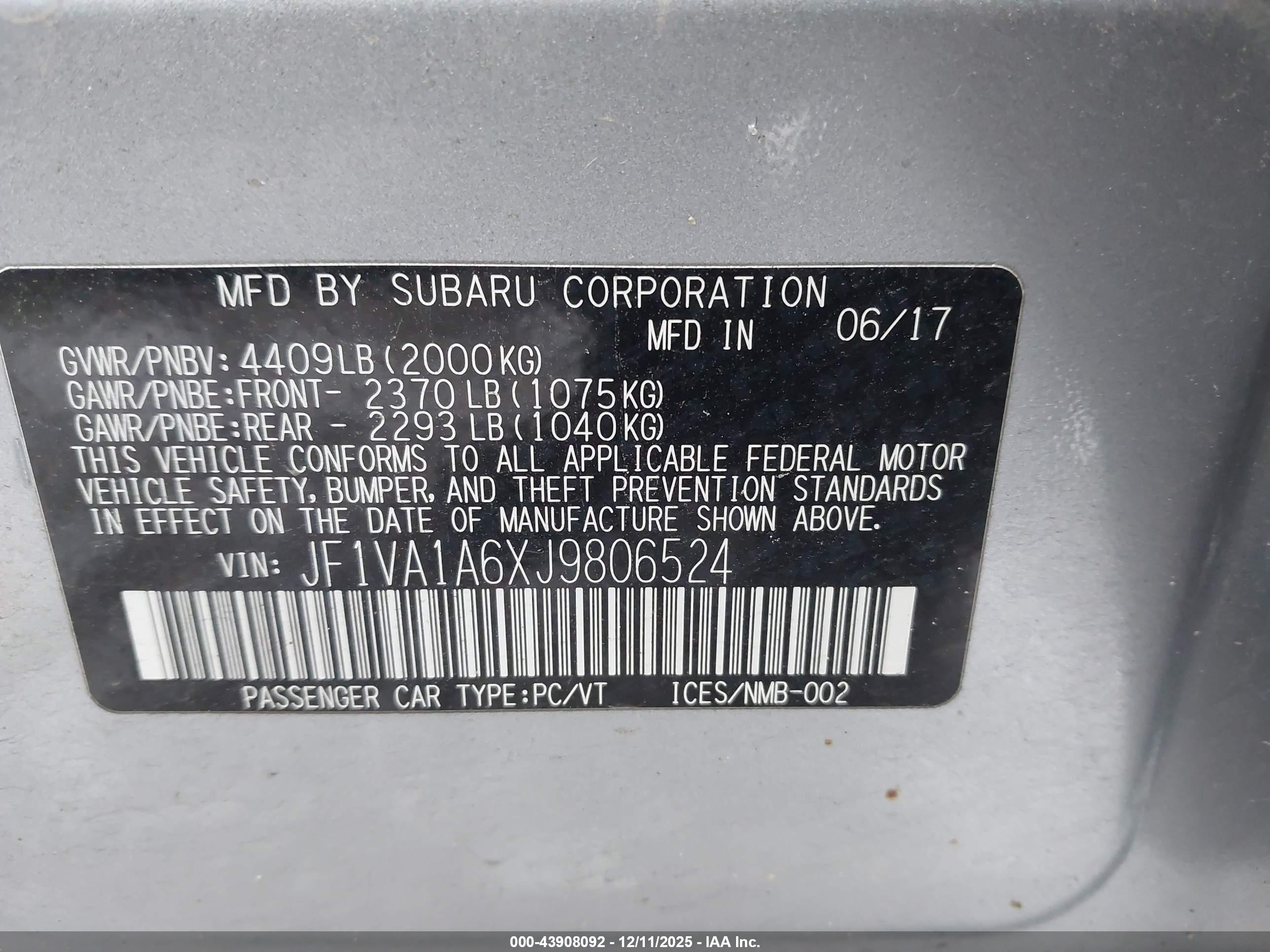 SUBARU WRX image 9