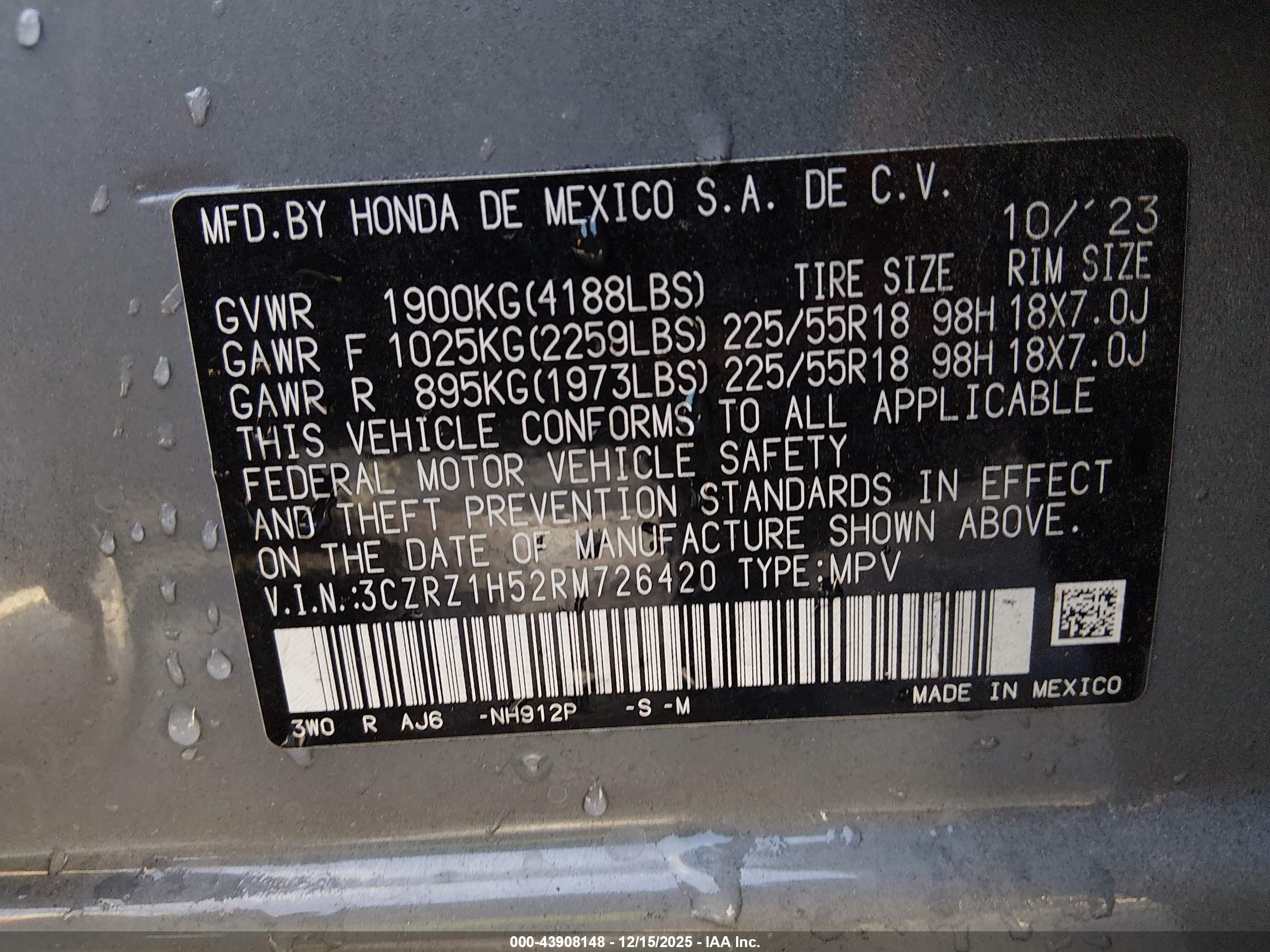HONDA HR-V image 9