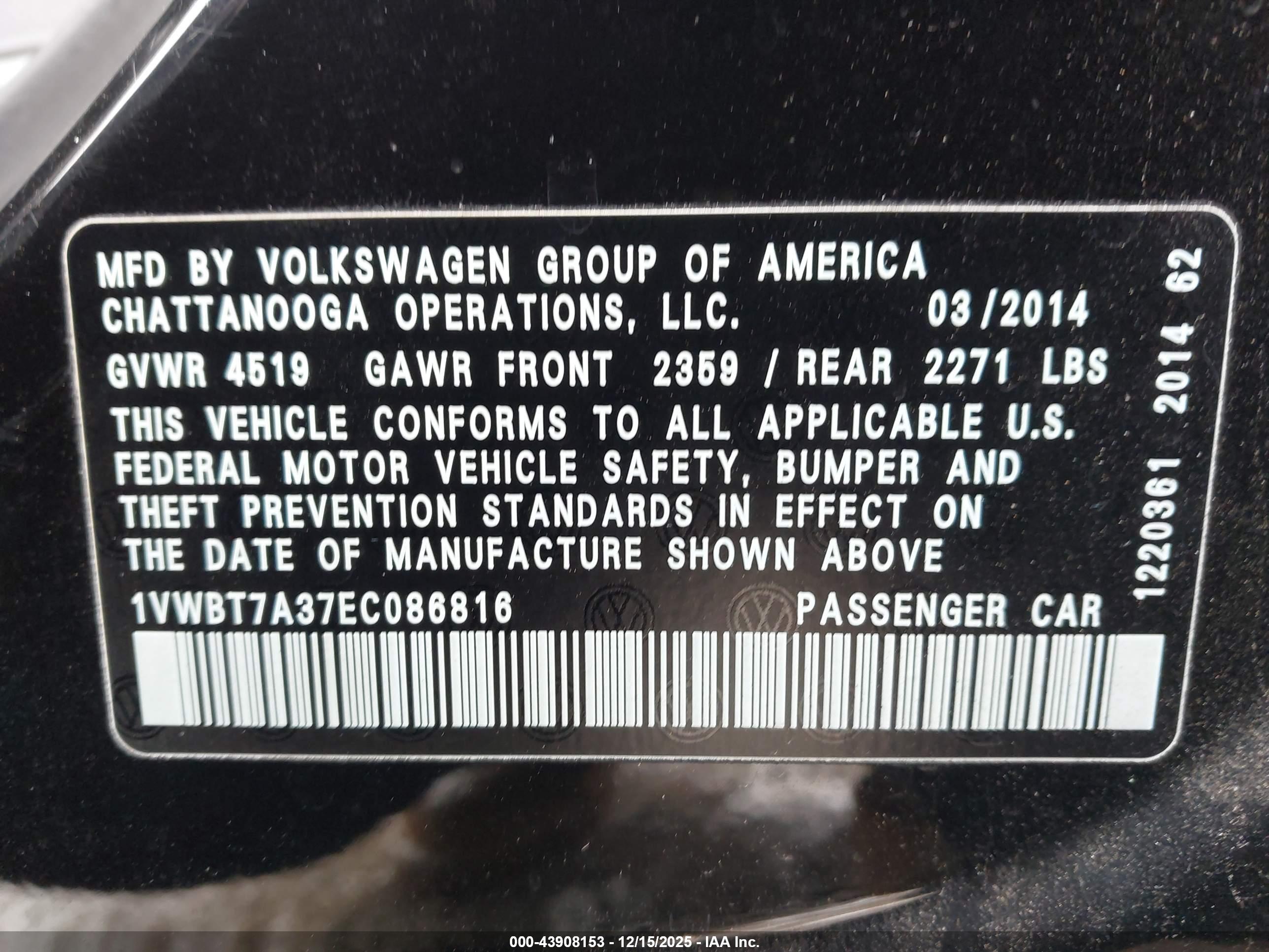 VOLKSWAGEN PASSAT image 9