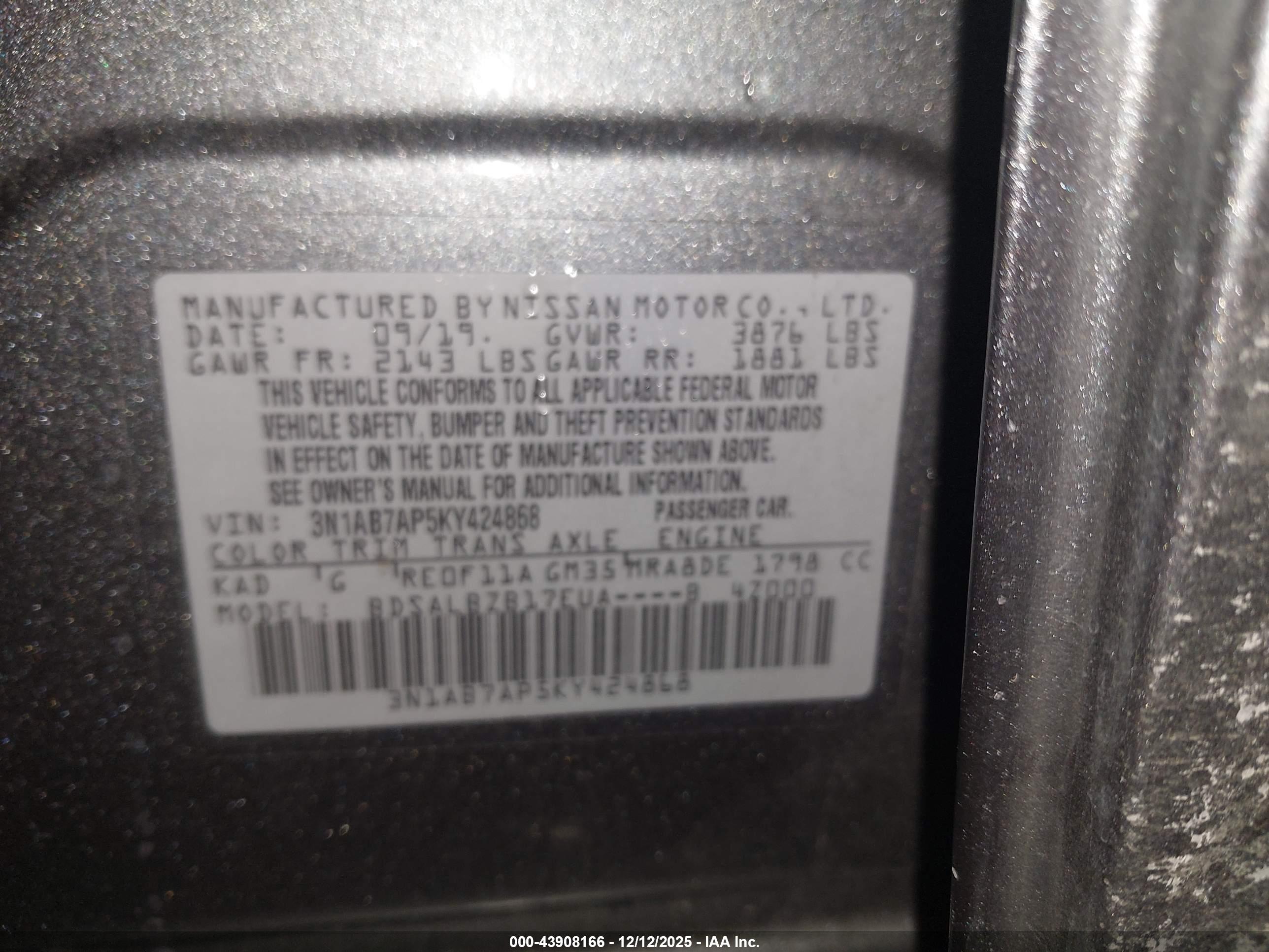 NISSAN SENTRA image 9
