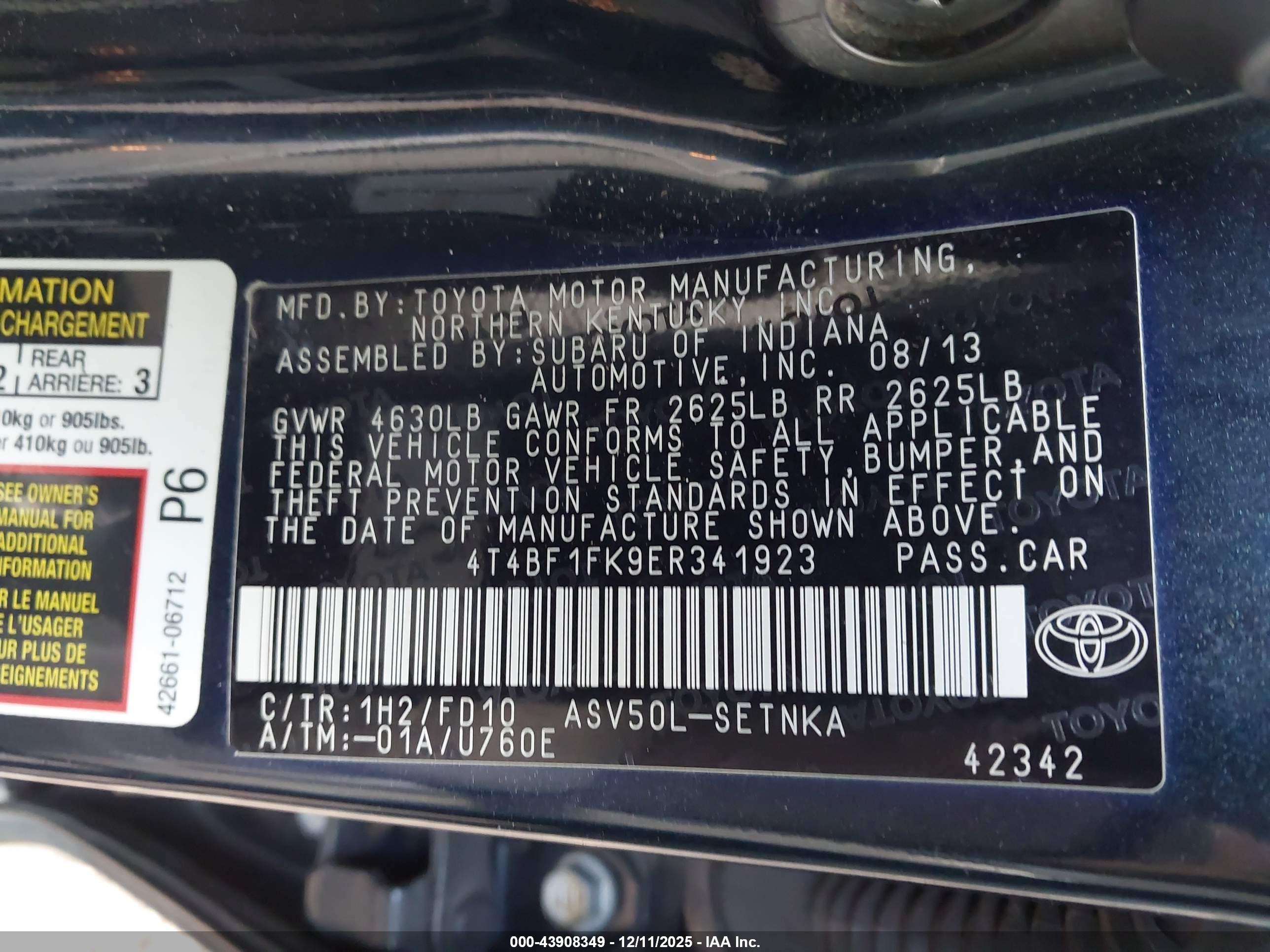 TOYOTA CAMRY image 9