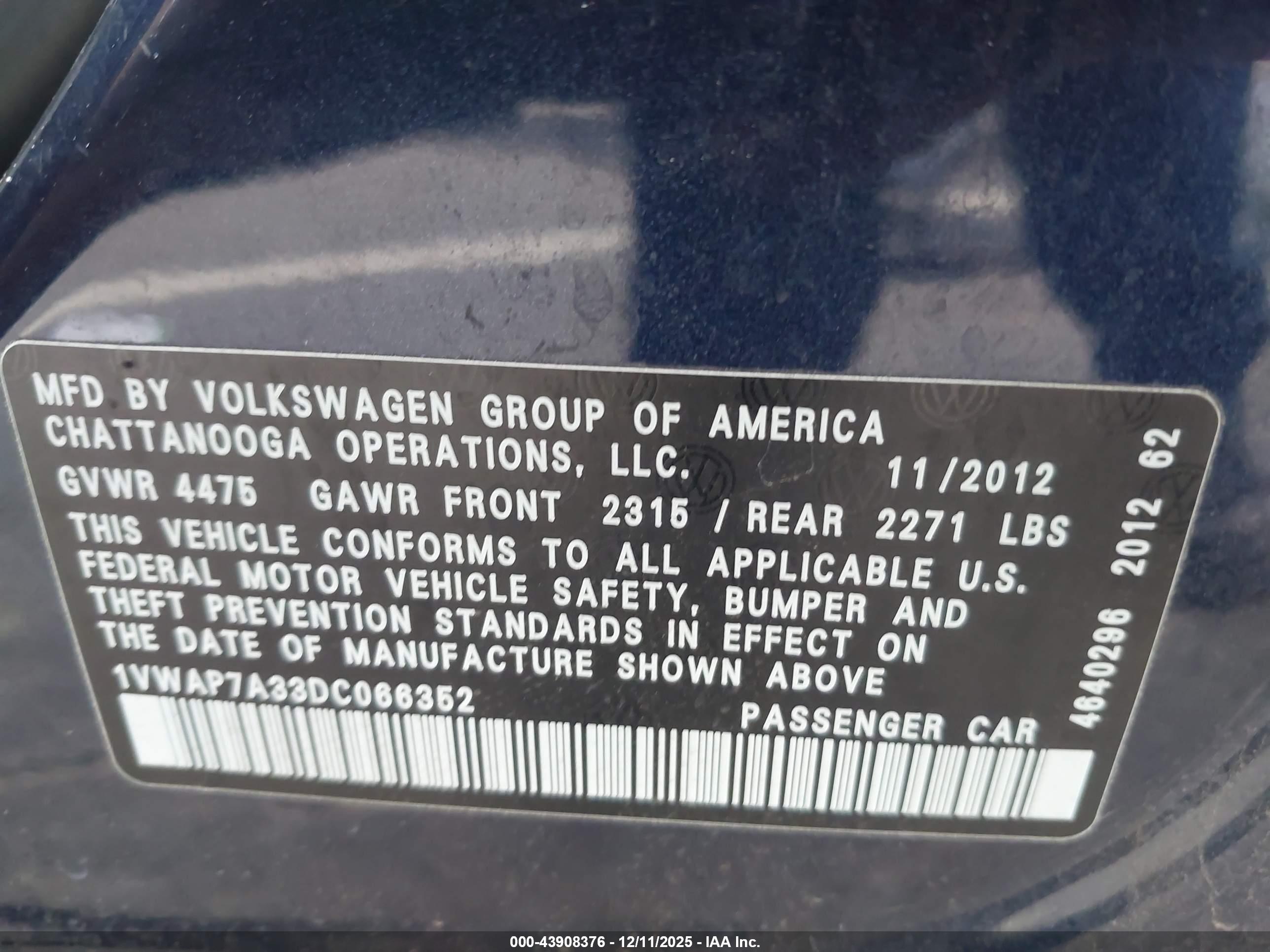 VOLKSWAGEN PASSAT image 9
