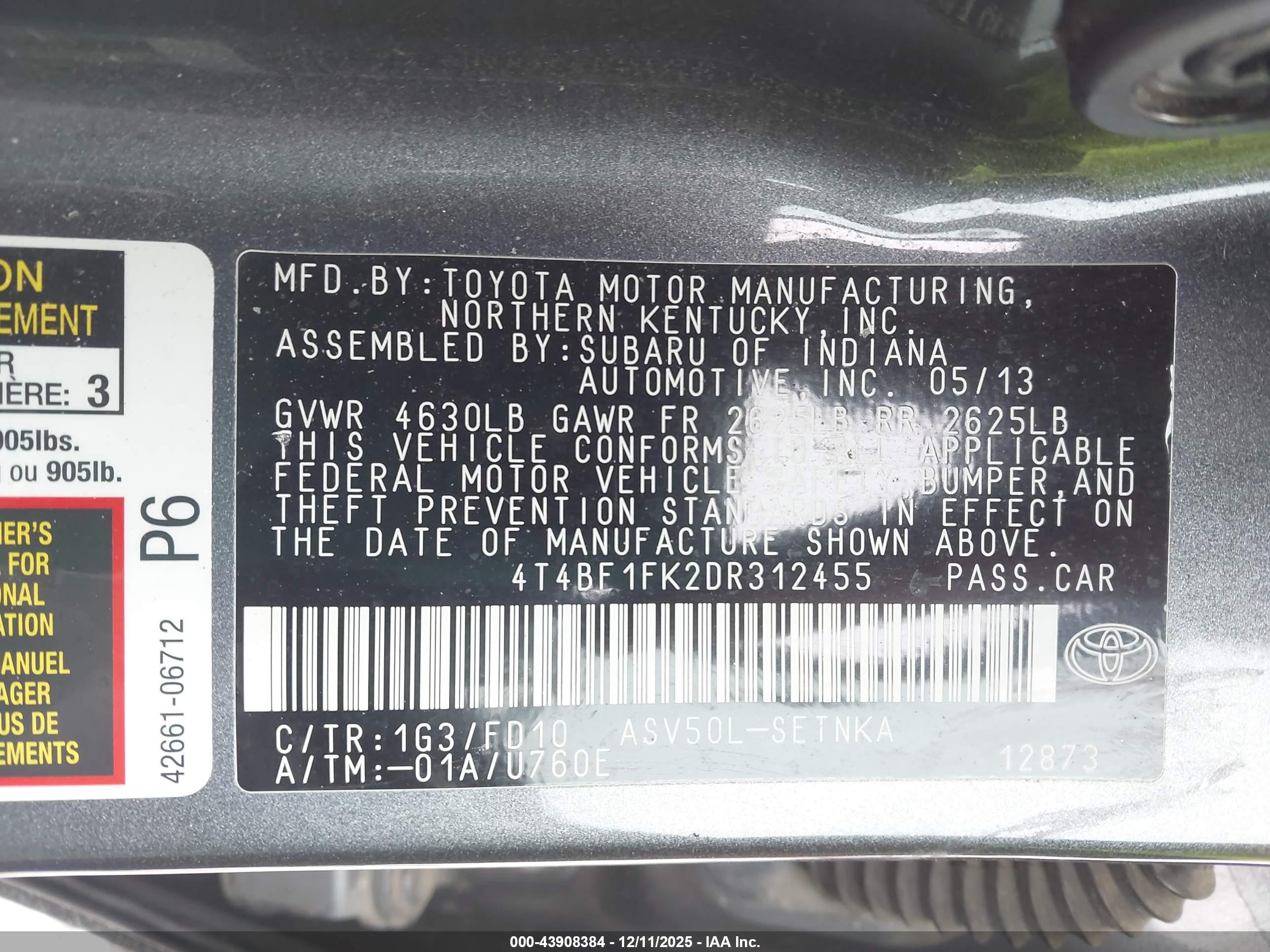 TOYOTA CAMRY image 9
