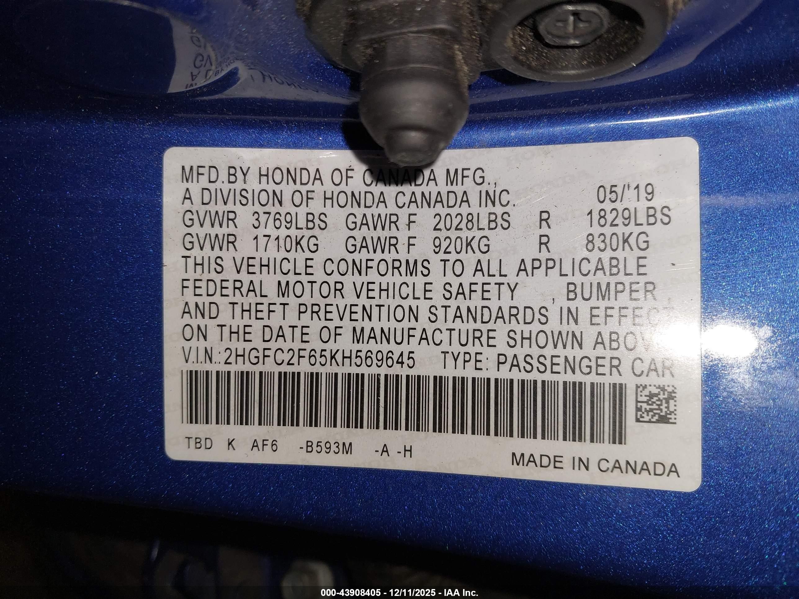 HONDA CIVIC image 9