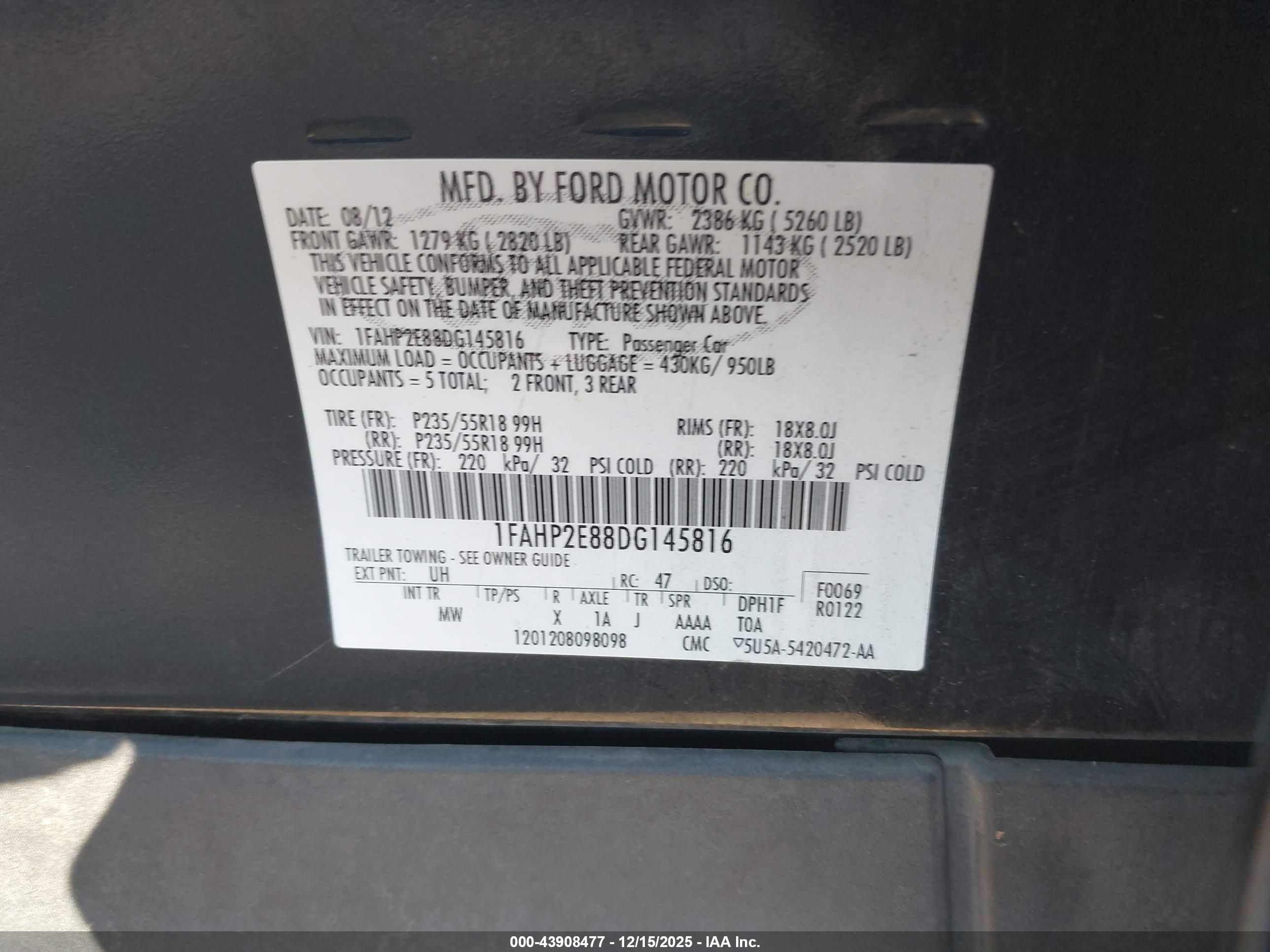 FORD TAURUS image 9