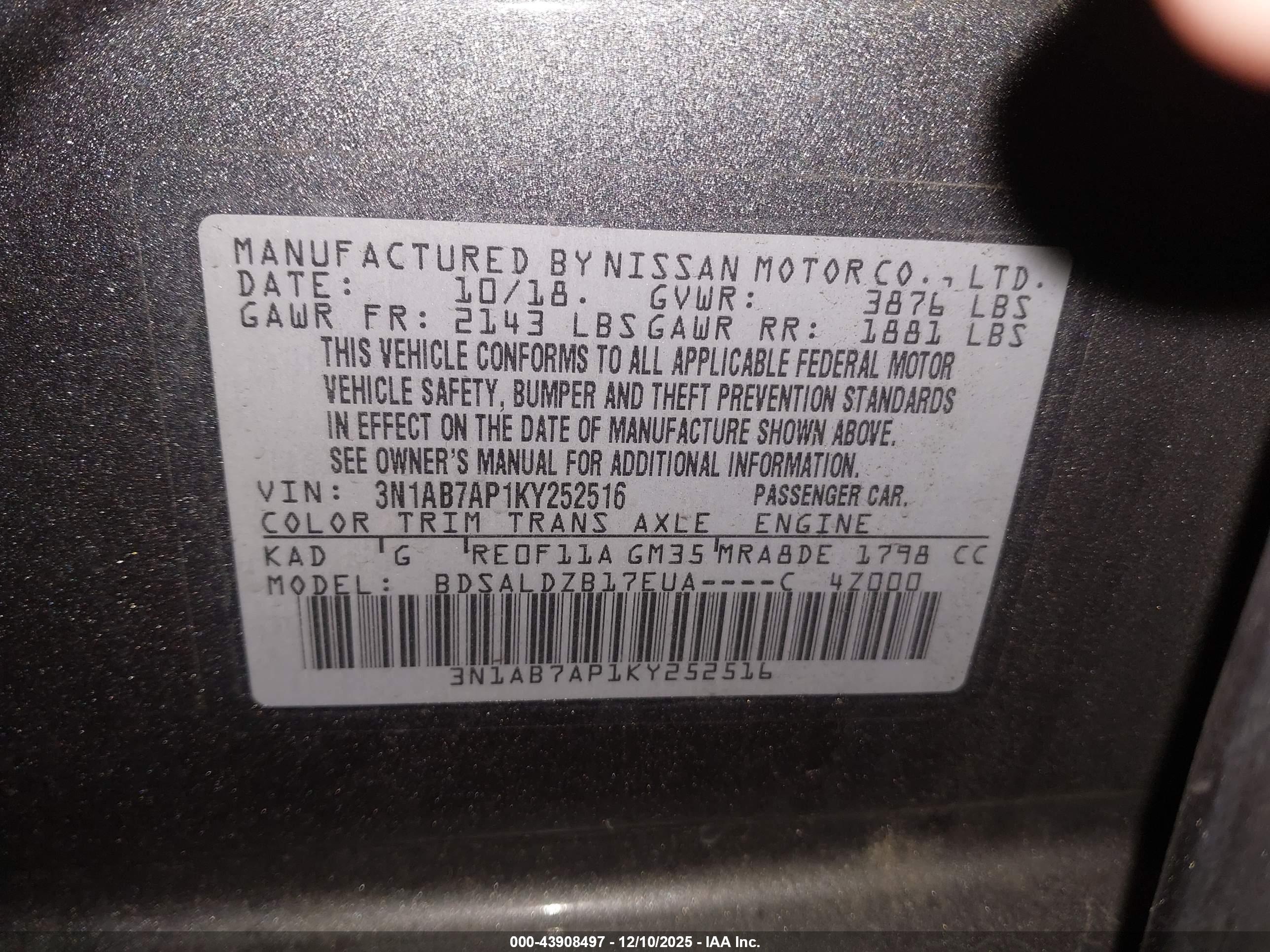 NISSAN SENTRA image 9