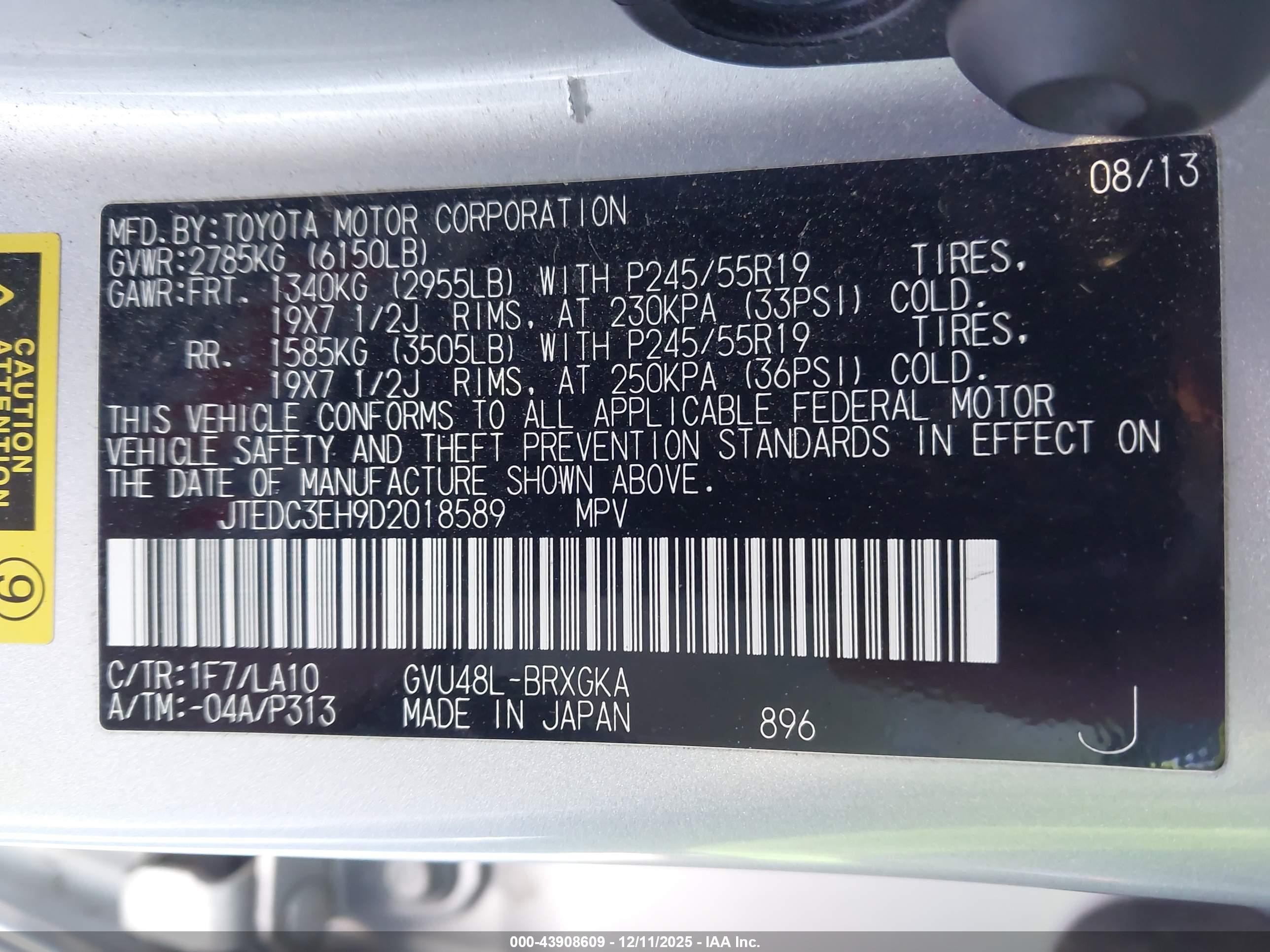 TOYOTA HIGHLANDER image 9