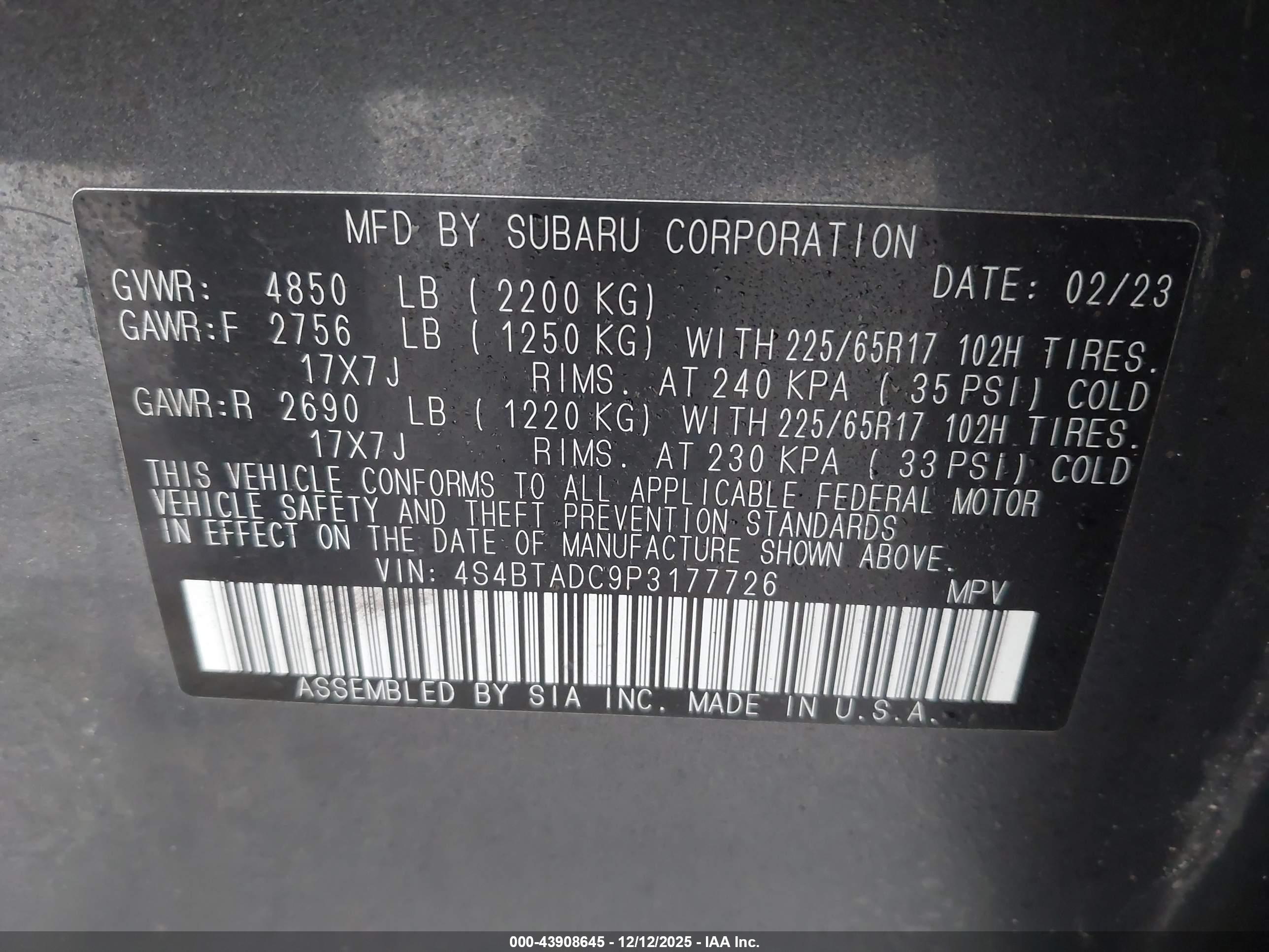 SUBARU OUTBACK image 9