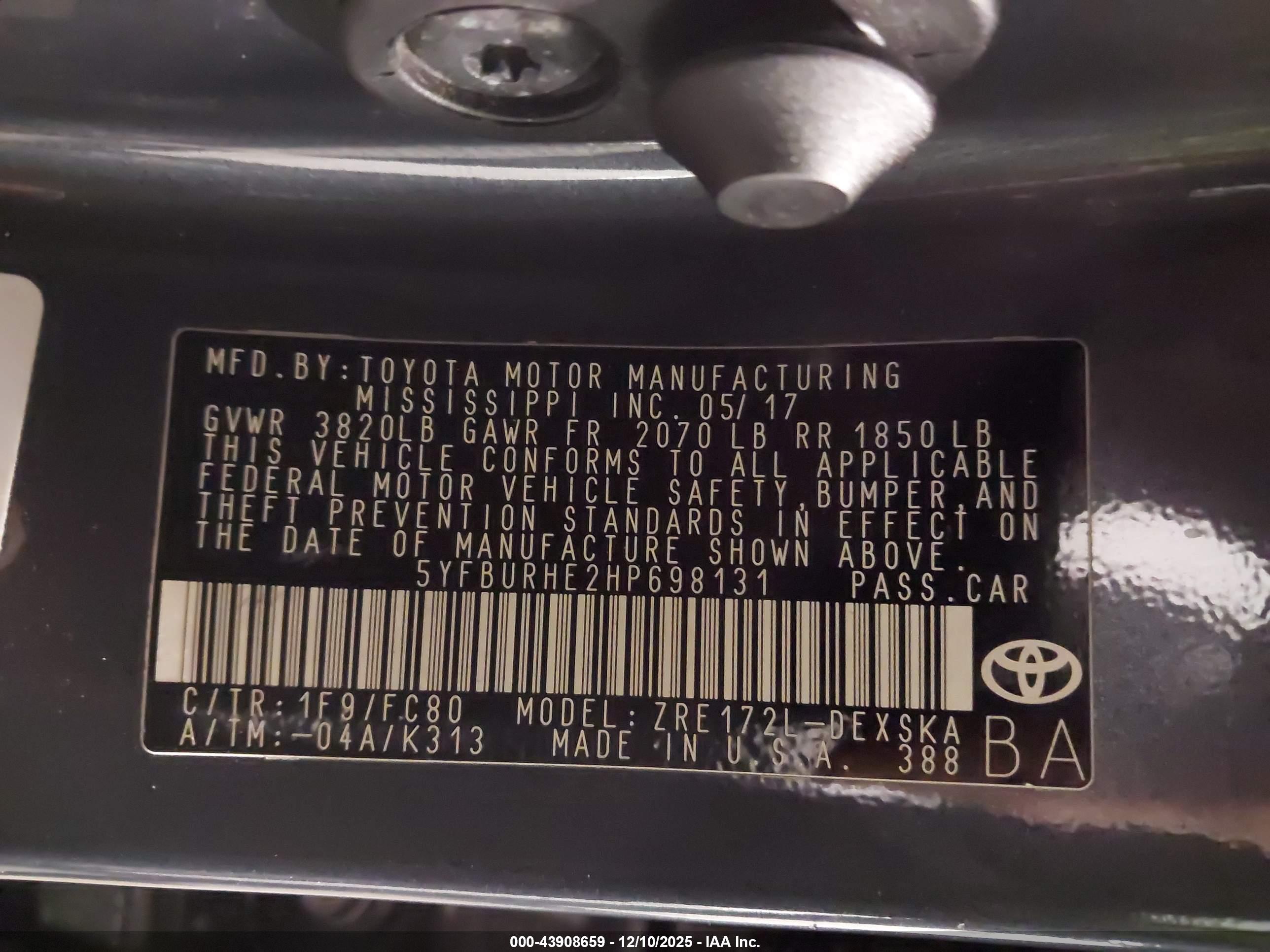 TOYOTA COROLLA image 9