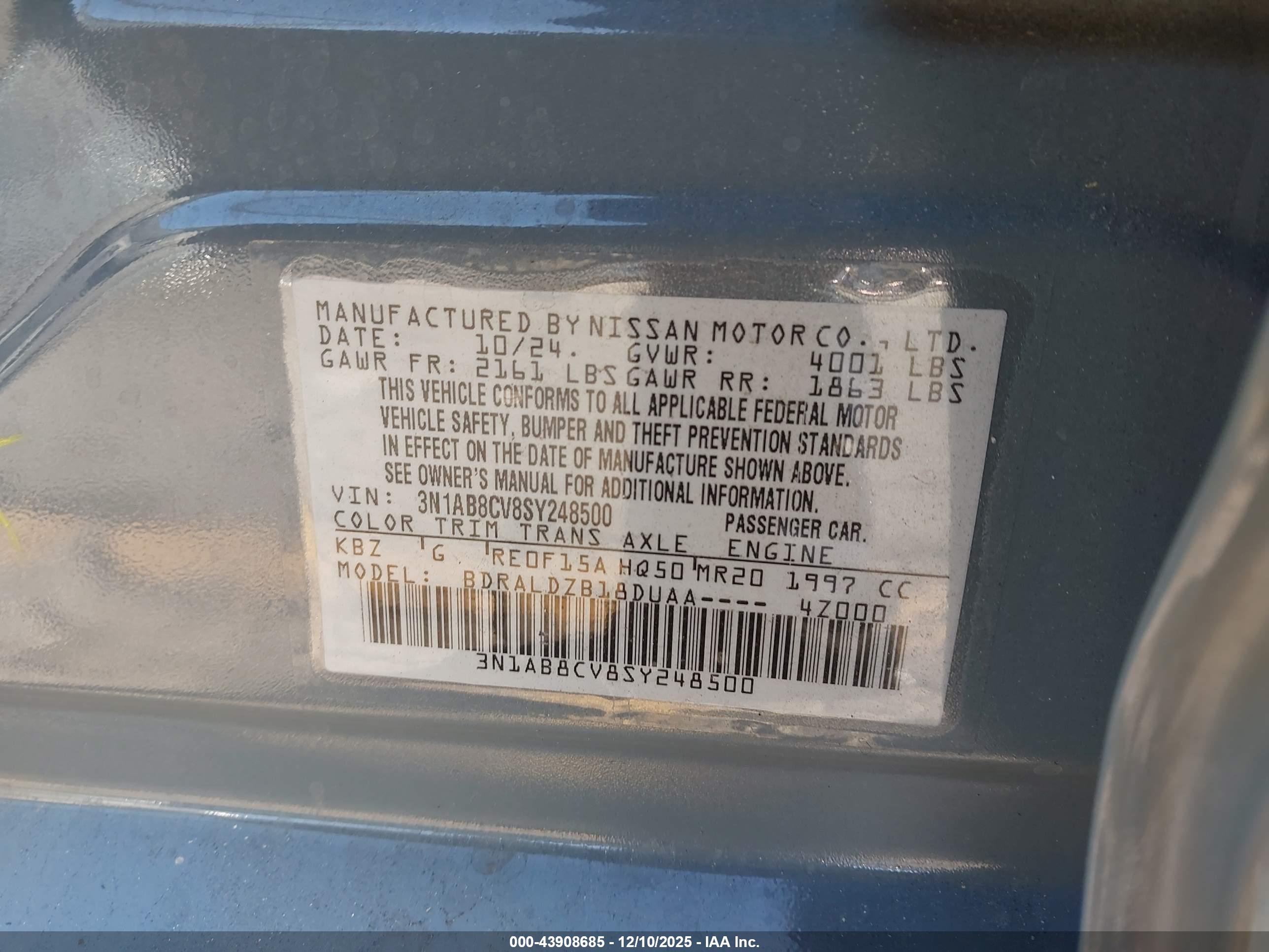 NISSAN SENTRA image 9