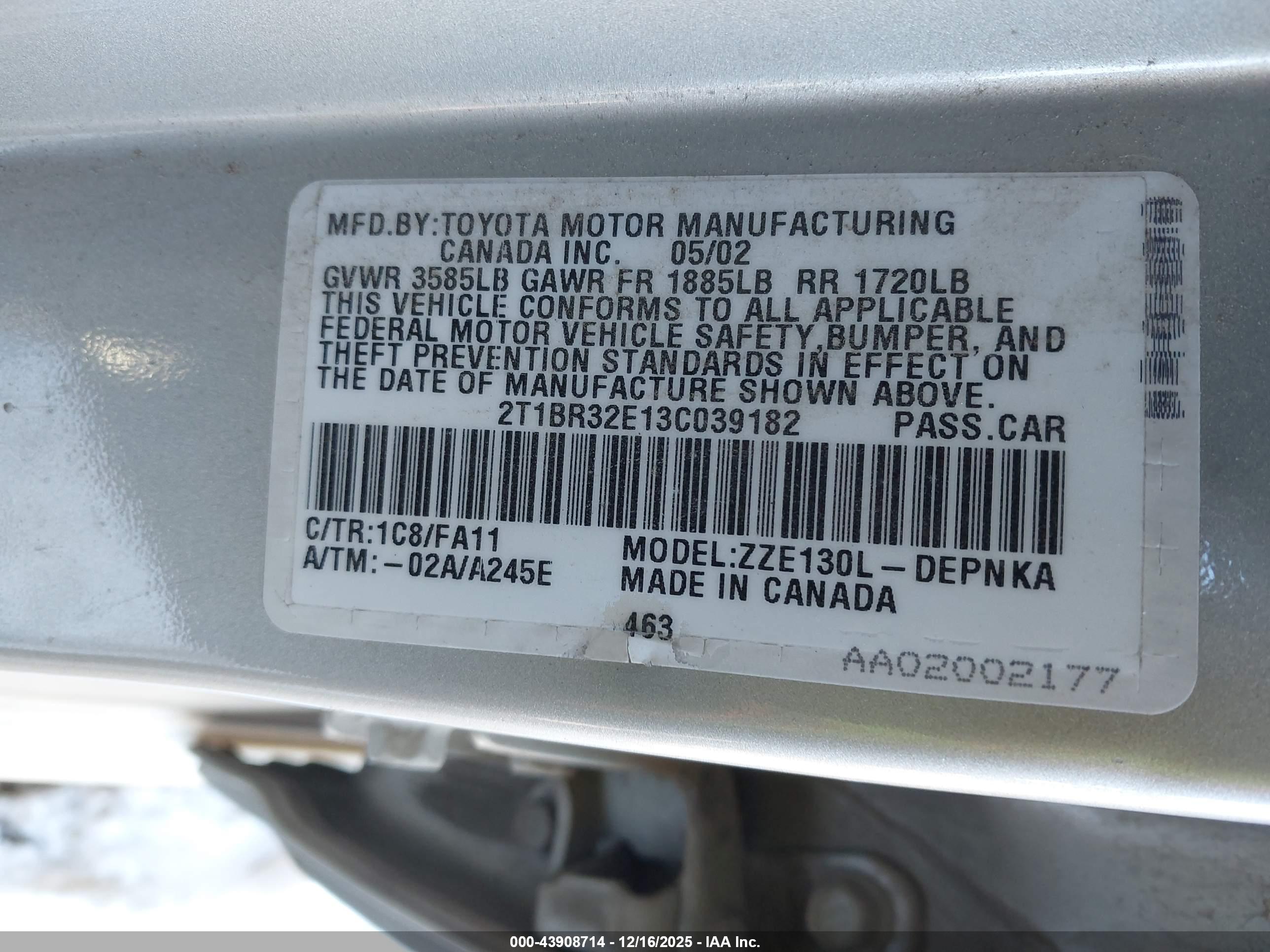 TOYOTA COROLLA image 9