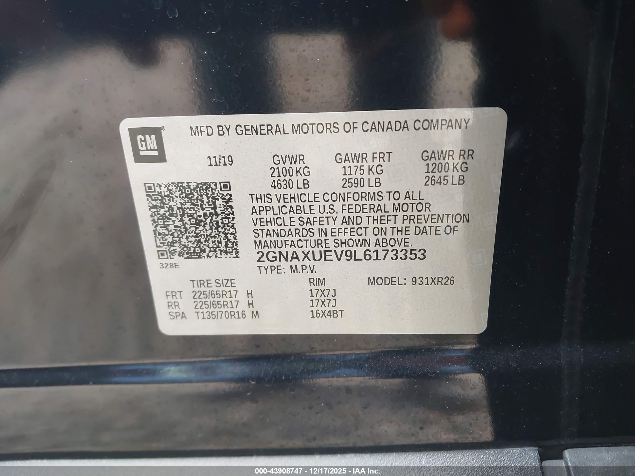 CHEVROLET EQUINOX image 9