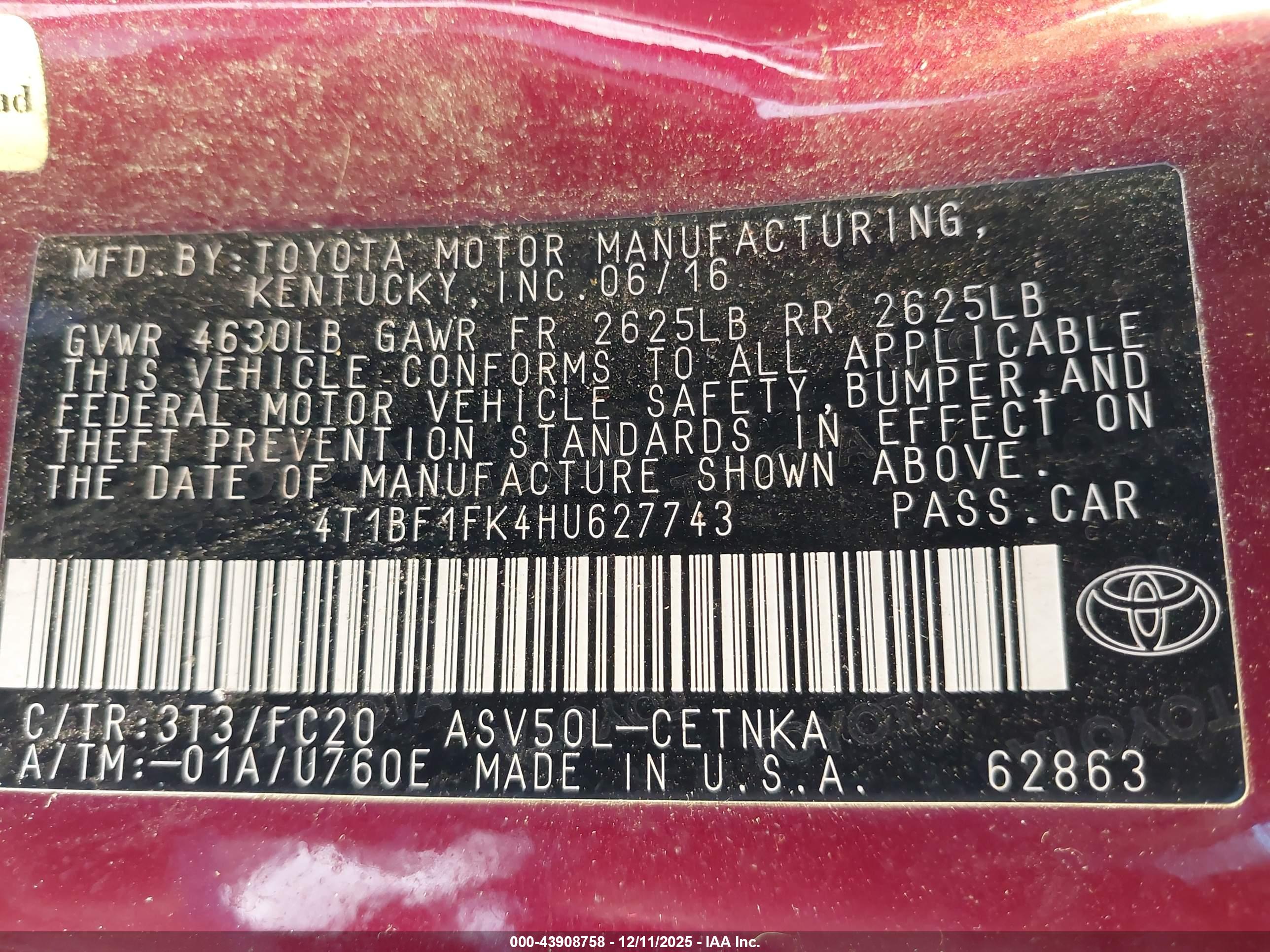 TOYOTA CAMRY image 9