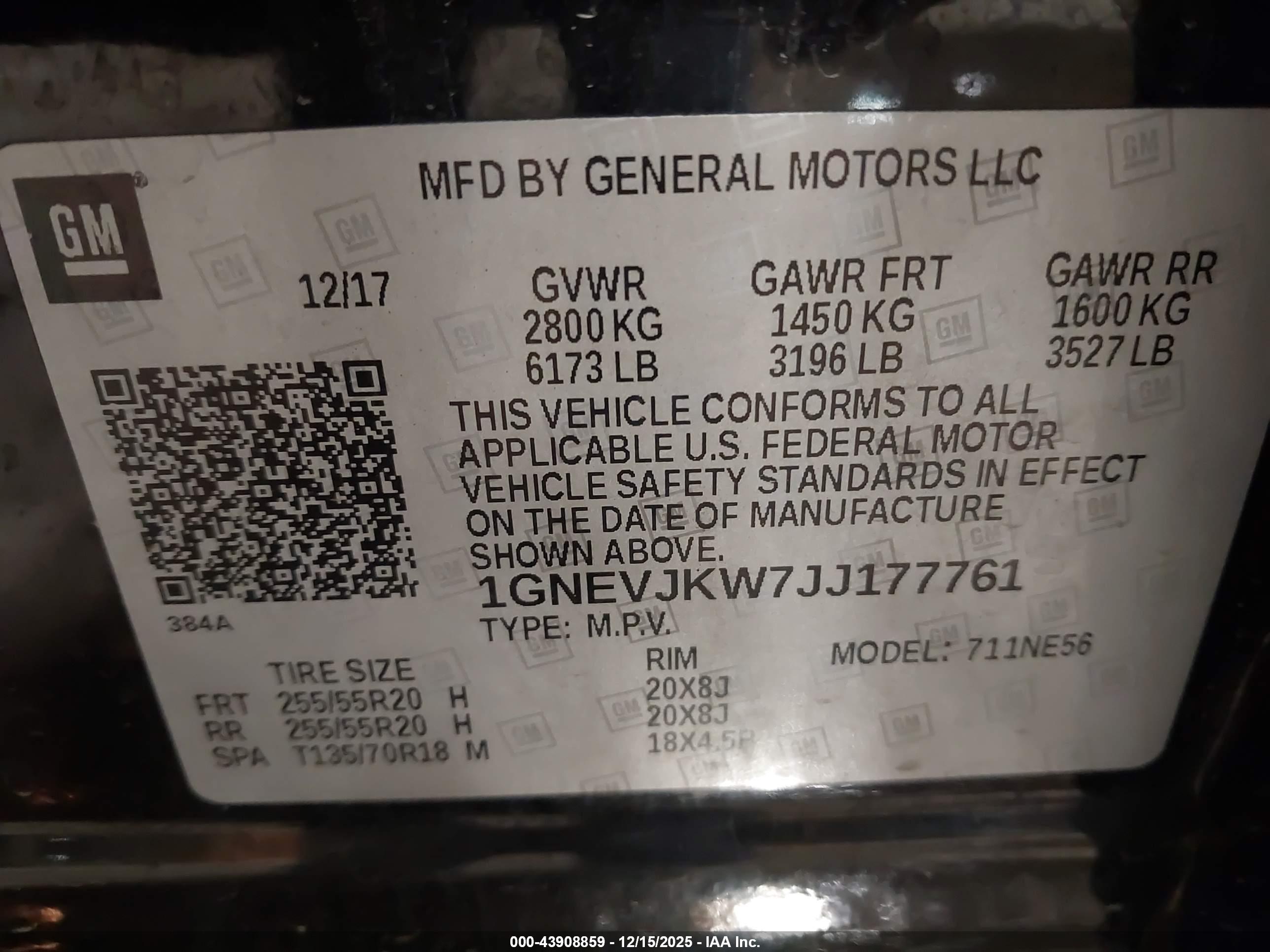 CHEVROLET TRAVERSE image 9