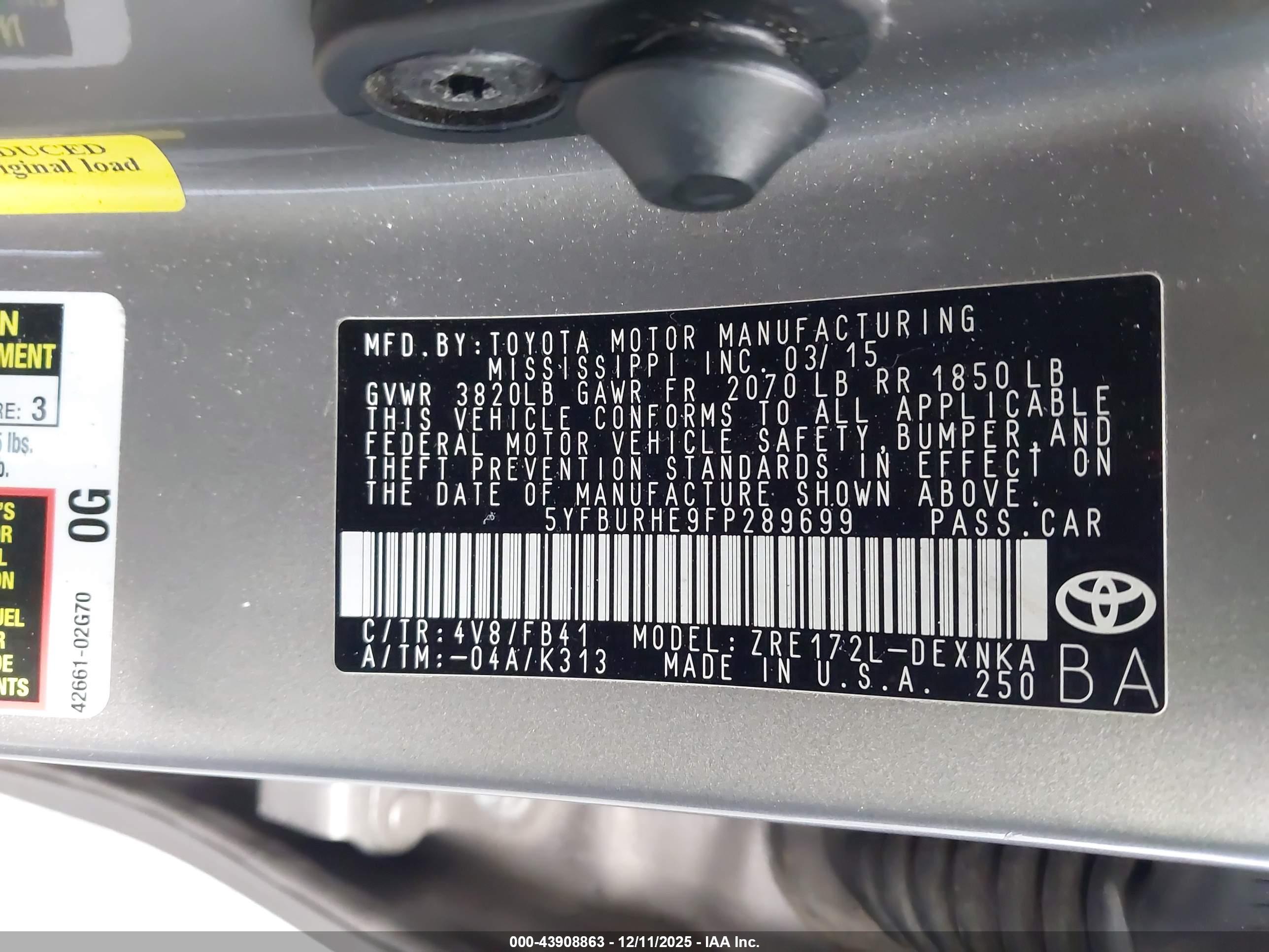 TOYOTA COROLLA image 9