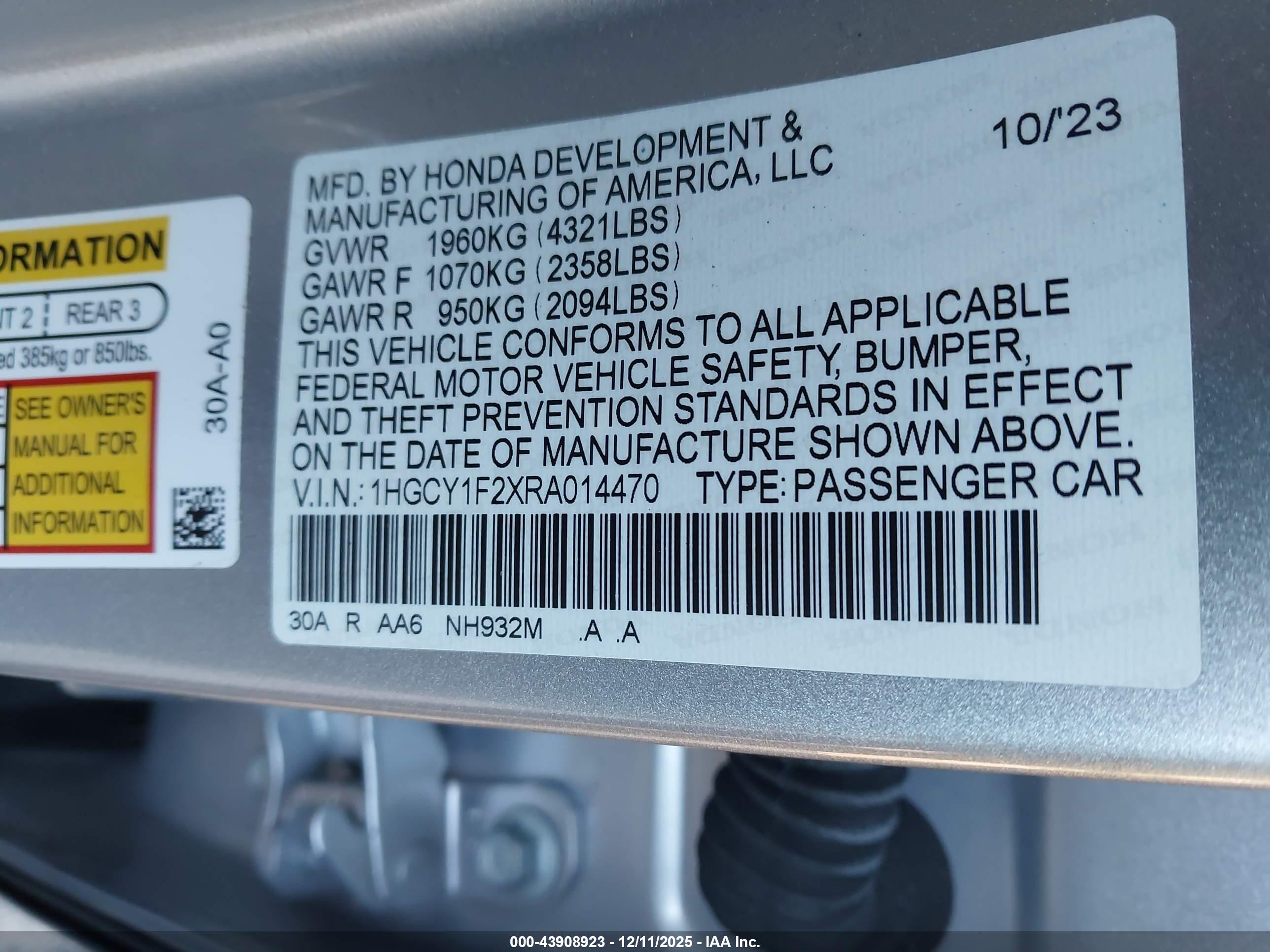 HONDA ACCORD image 9