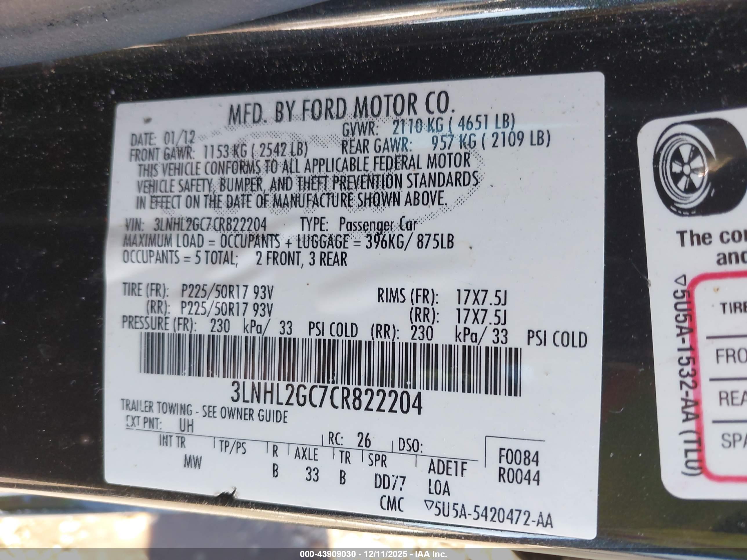 LINCOLN MKZ image 9