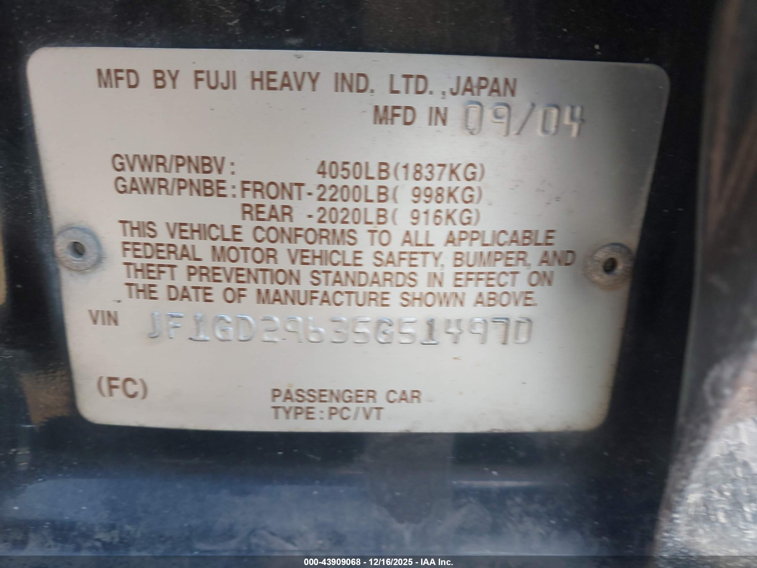 SUBARU IMPREZA image 9