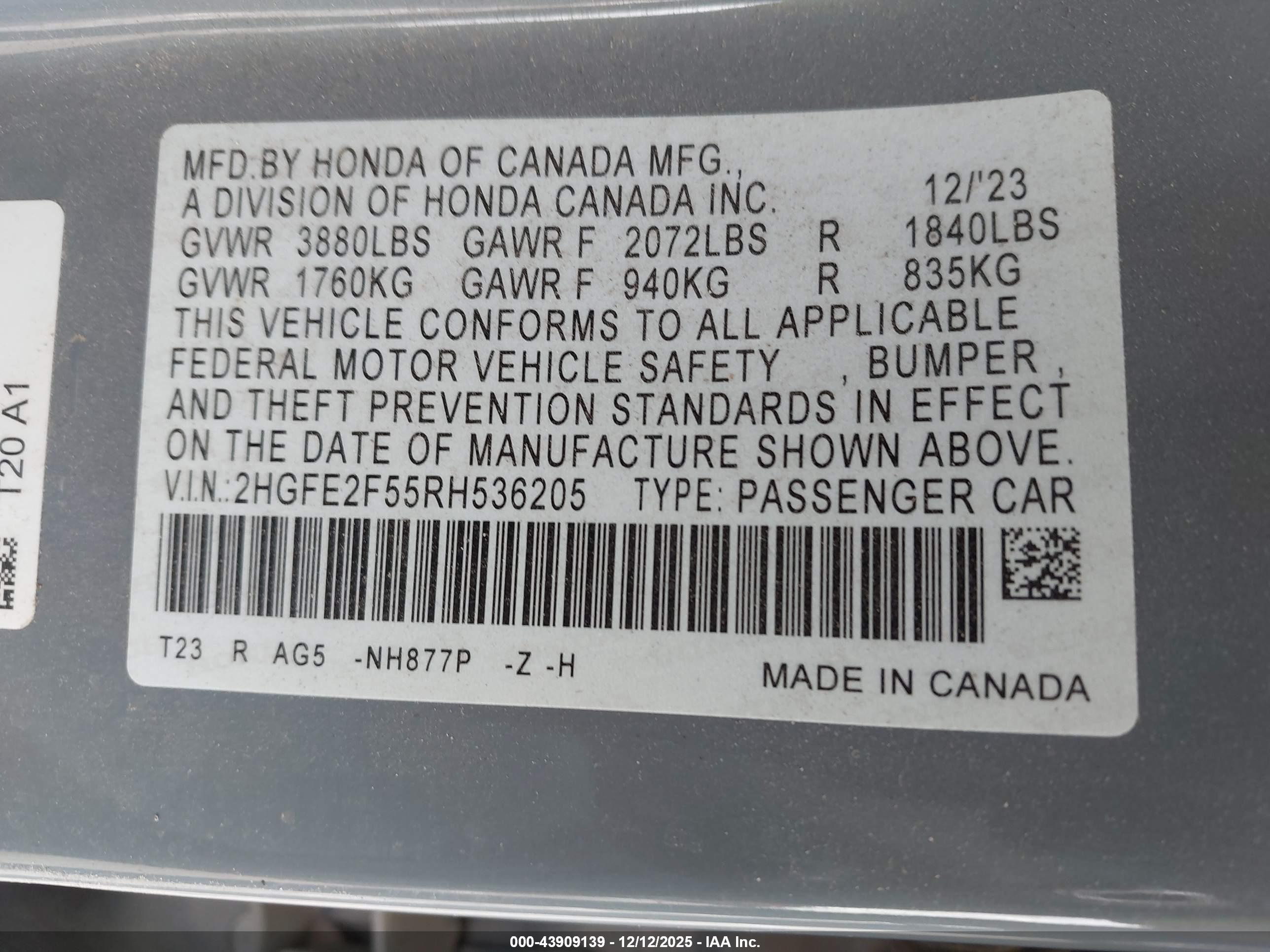 HONDA CIVIC image 9