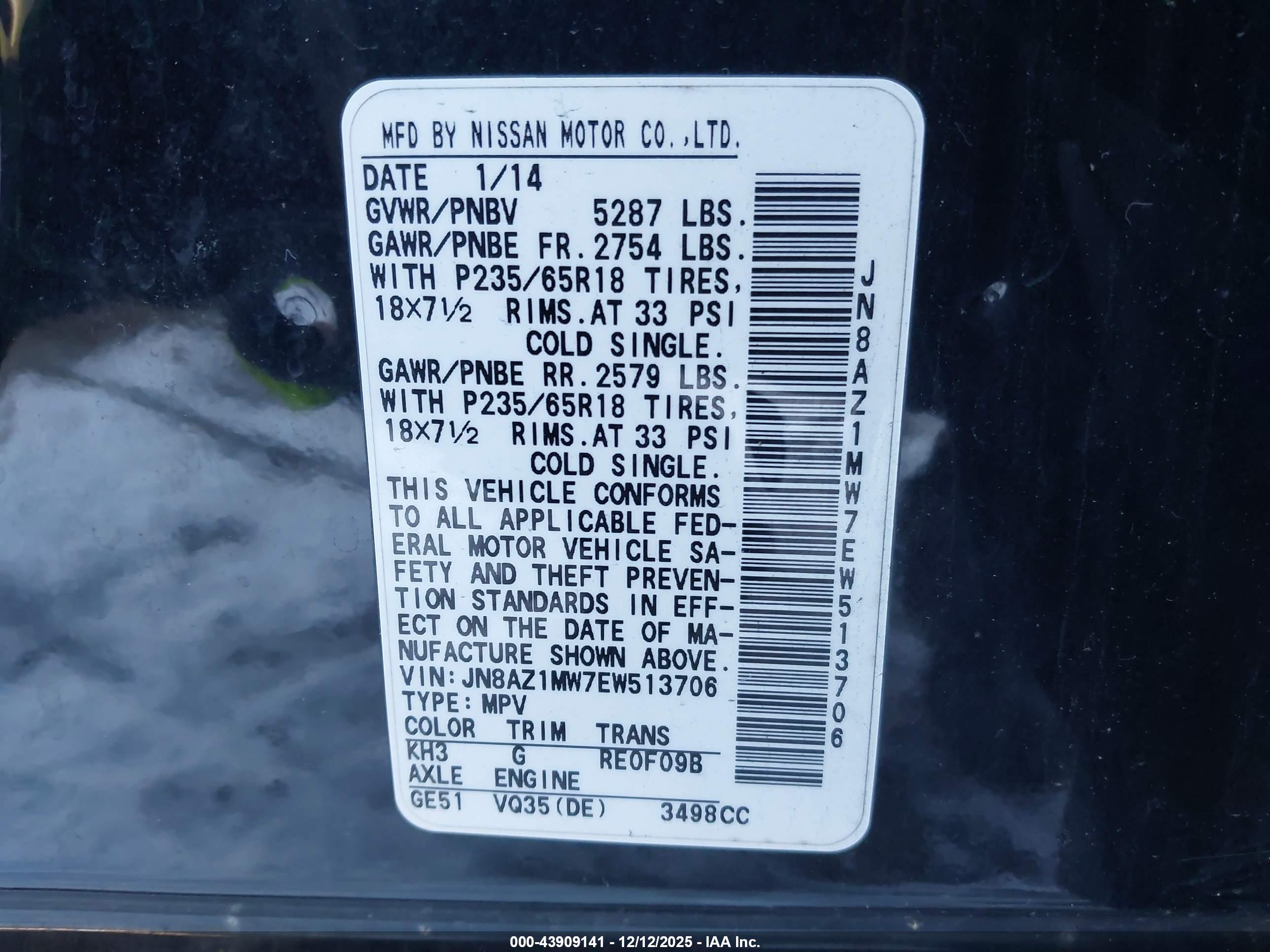 NISSAN MURANO image 9