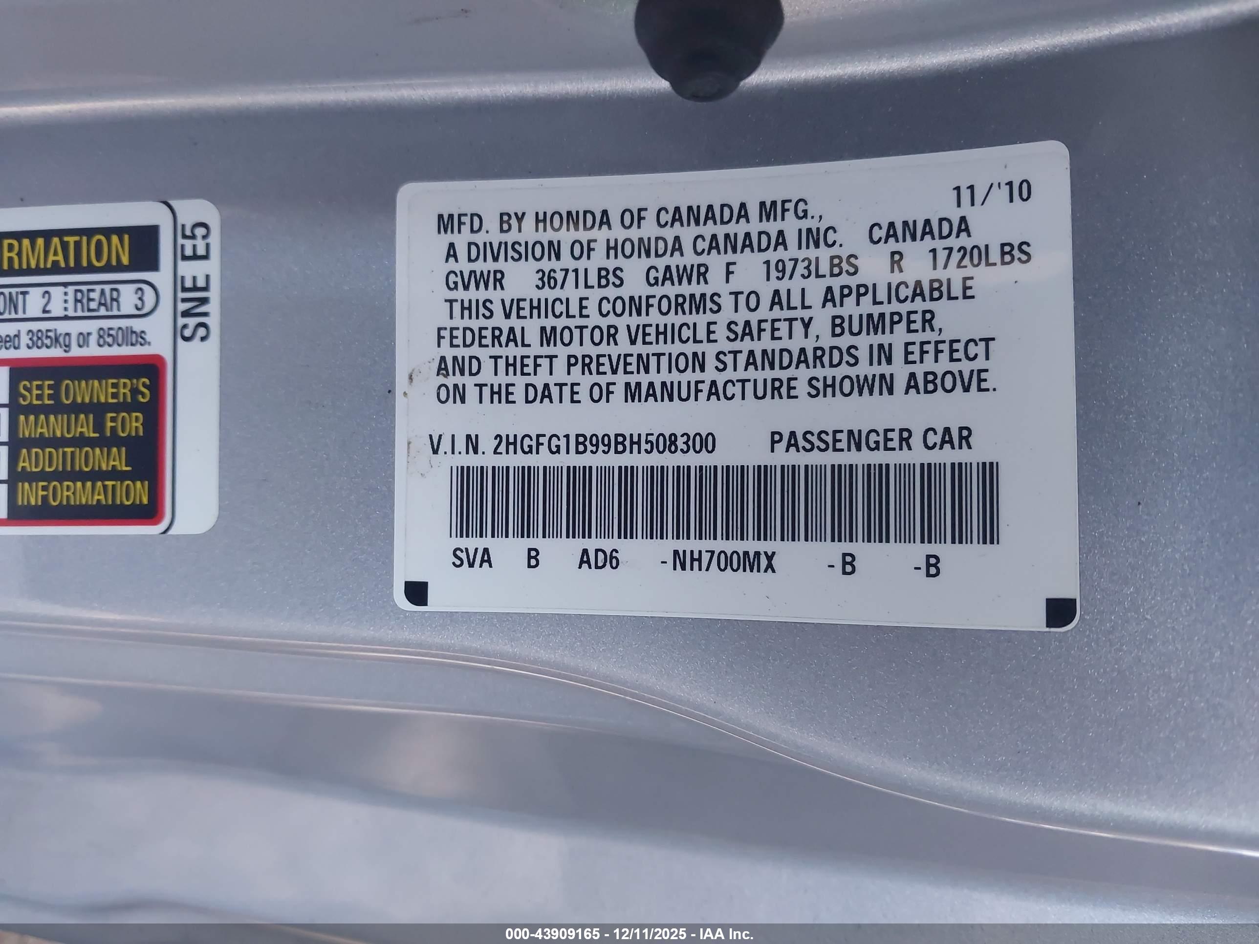 HONDA CIVIC image 9