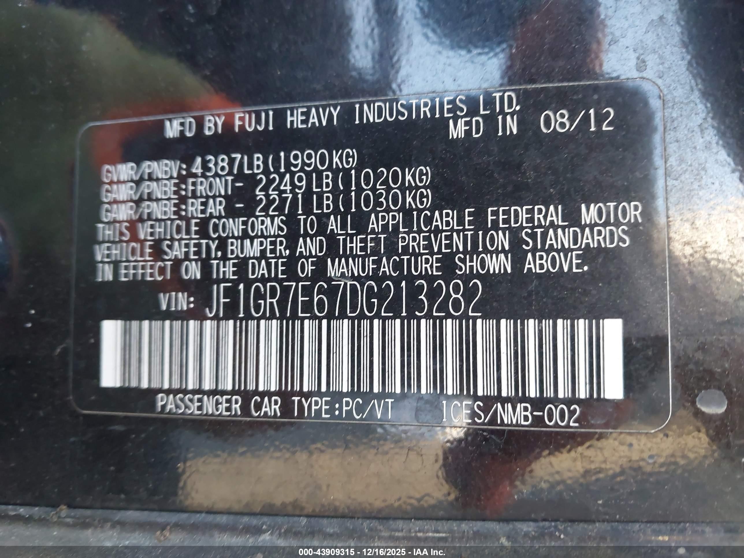 SUBARU IMPREZA image 9