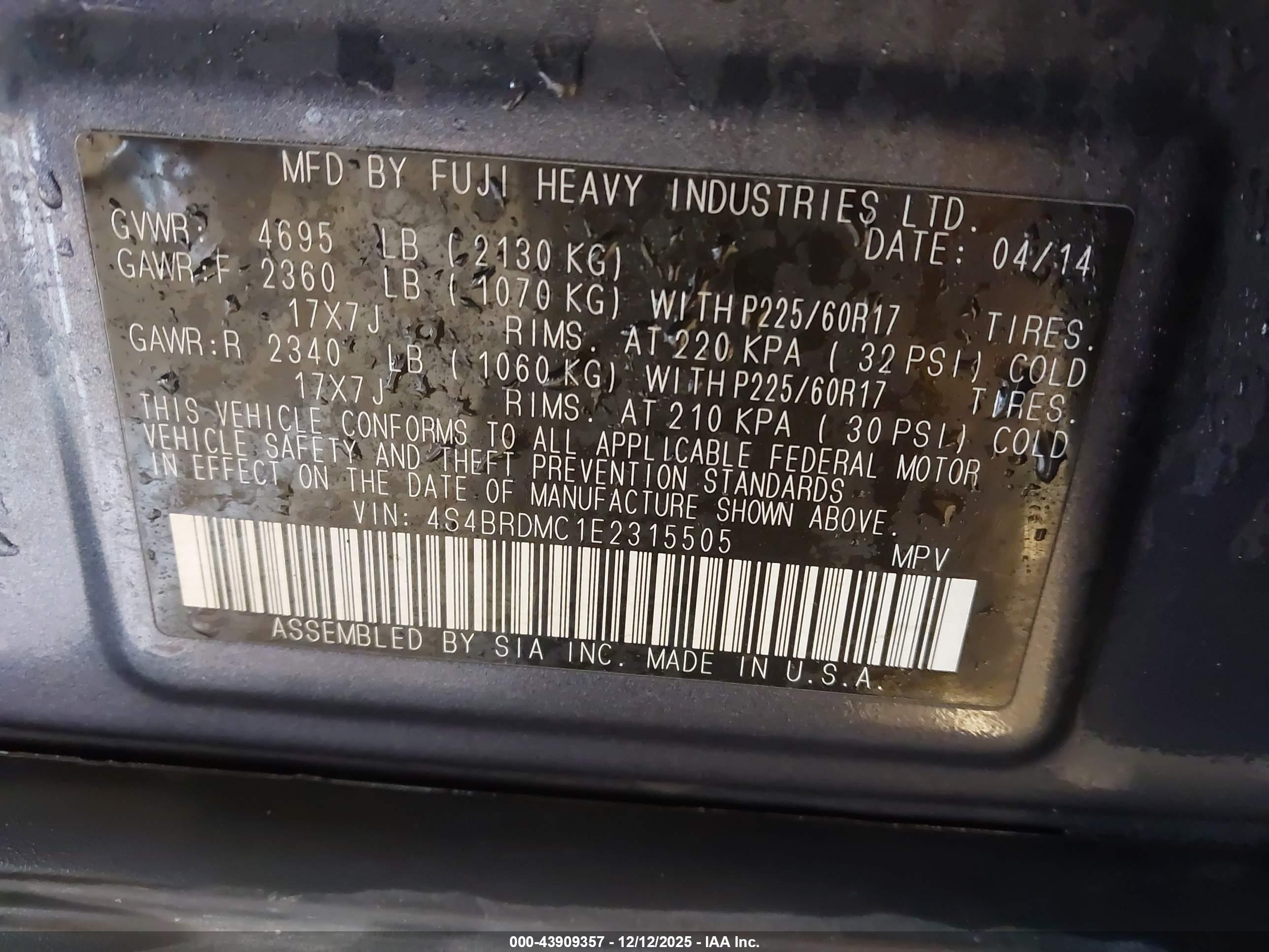 SUBARU OUTBACK image 9