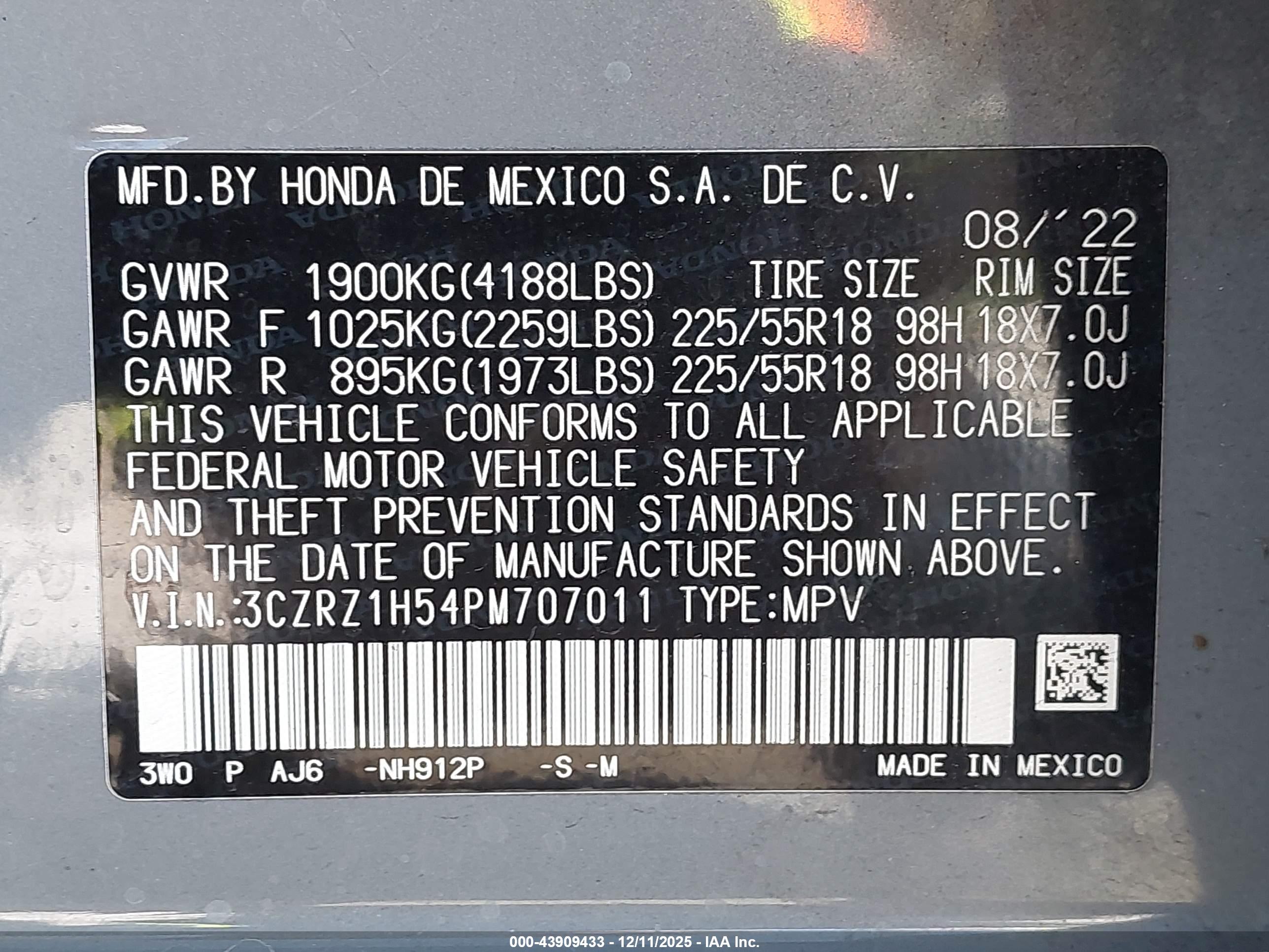 HONDA HR-V image 9
