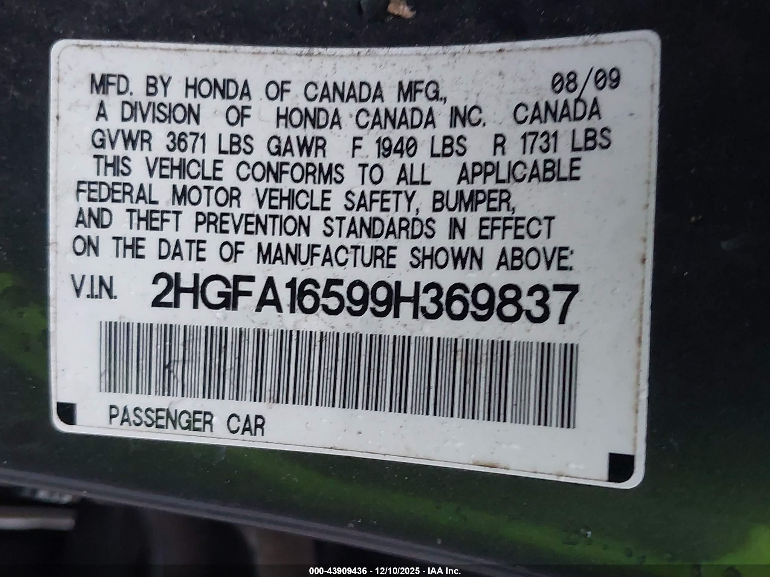 HONDA CIVIC image 9