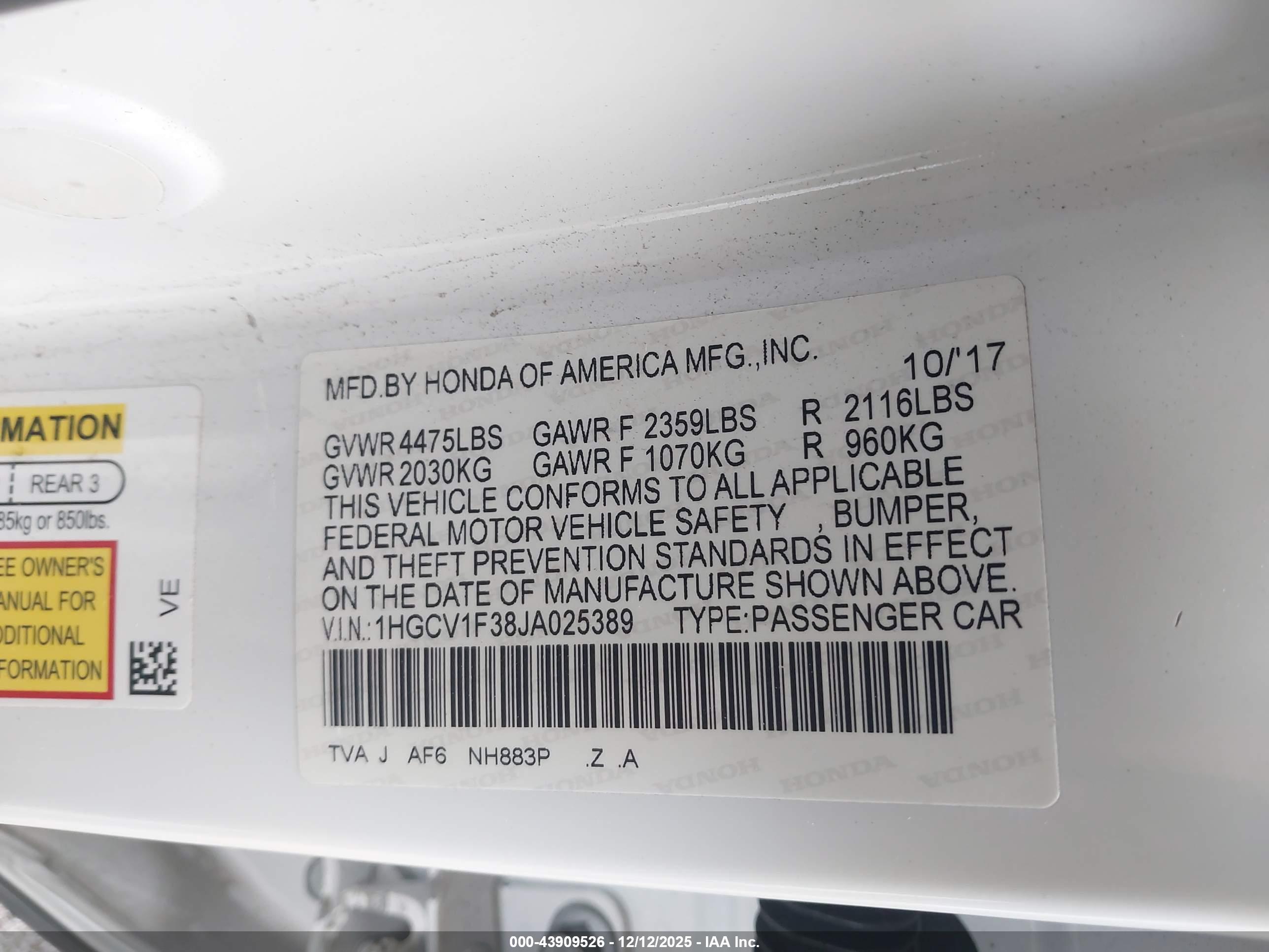 HONDA ACCORD image 9