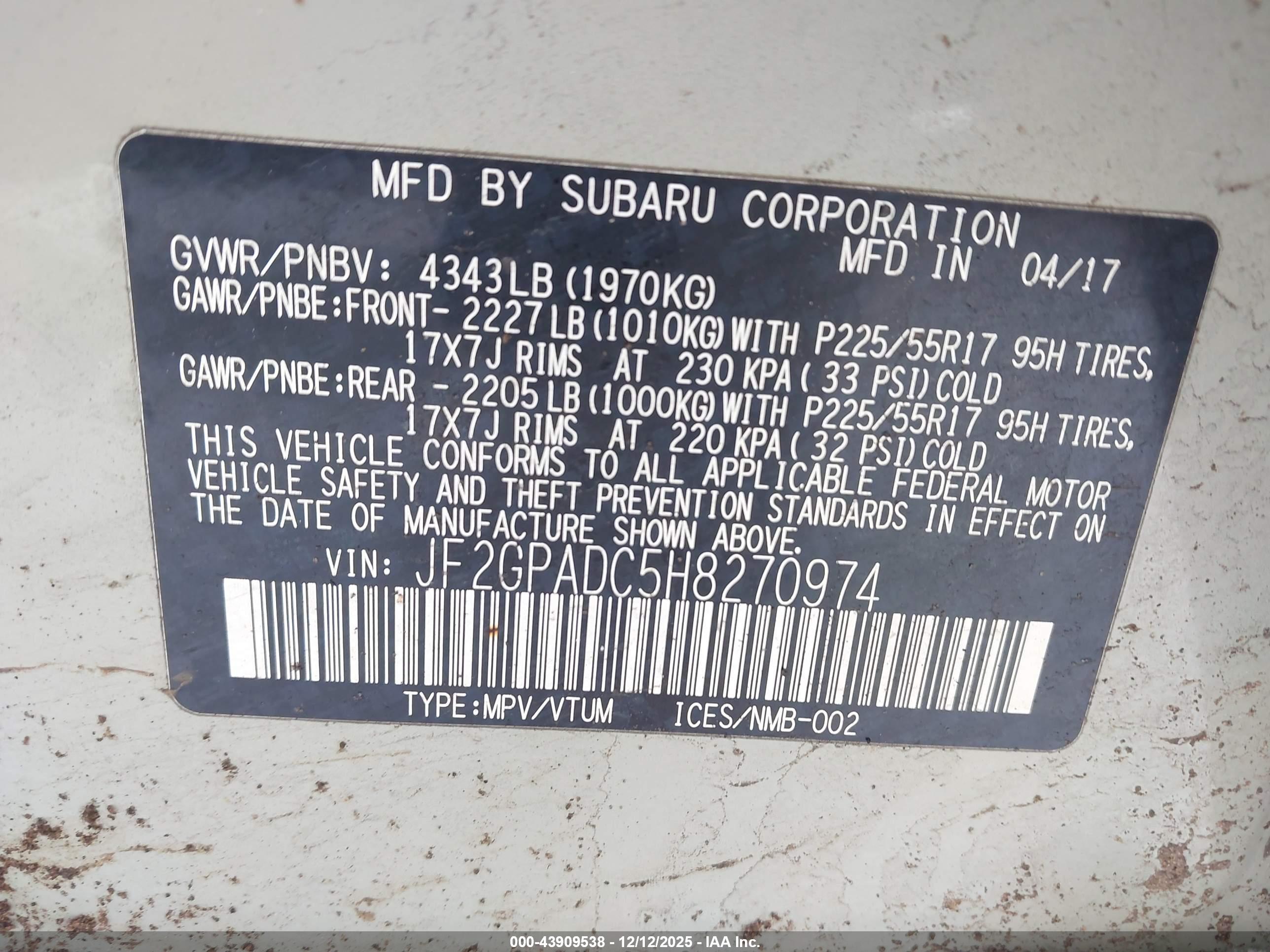 SUBARU CROSSTREK image 9