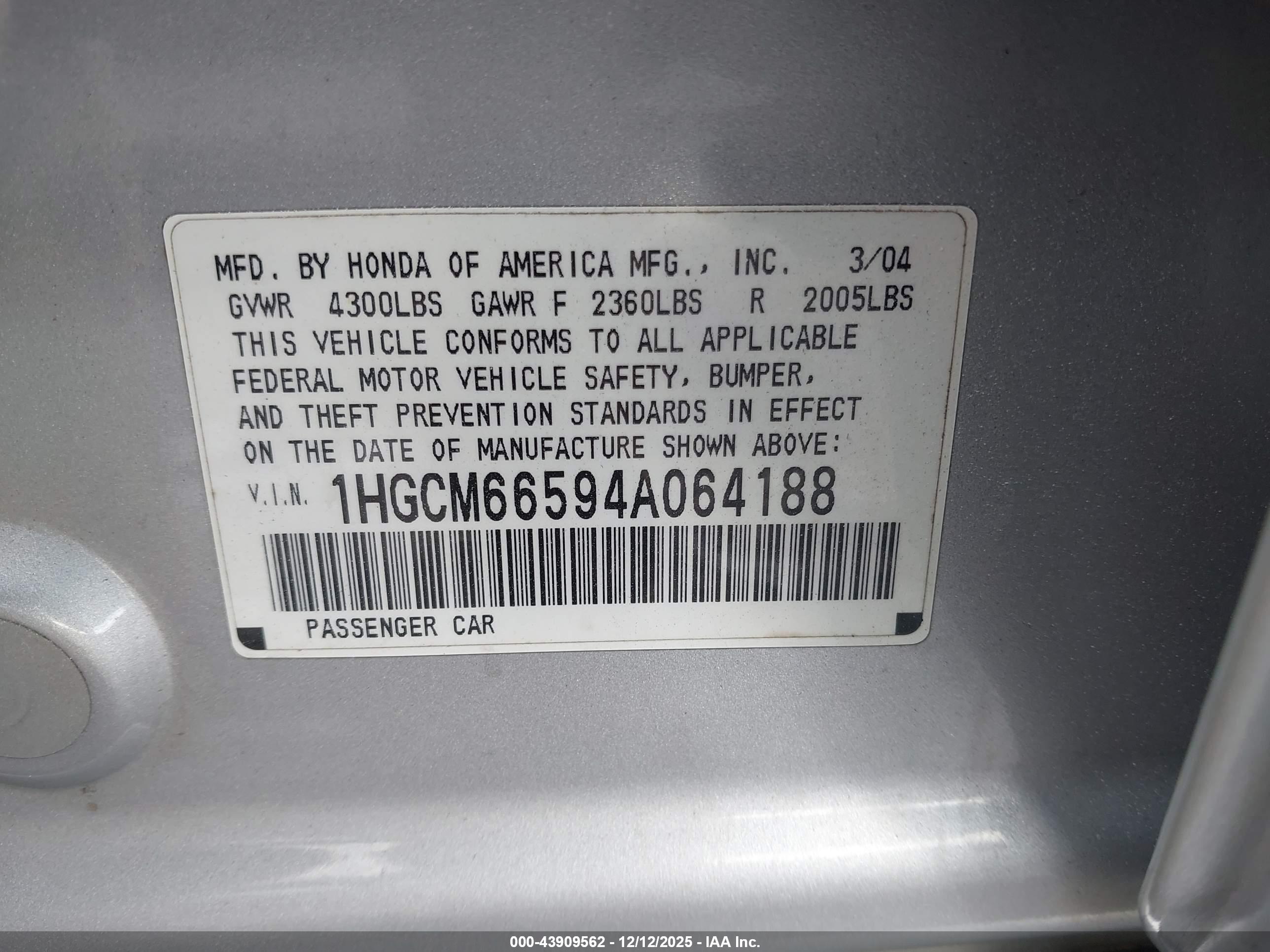 HONDA ACCORD image 9