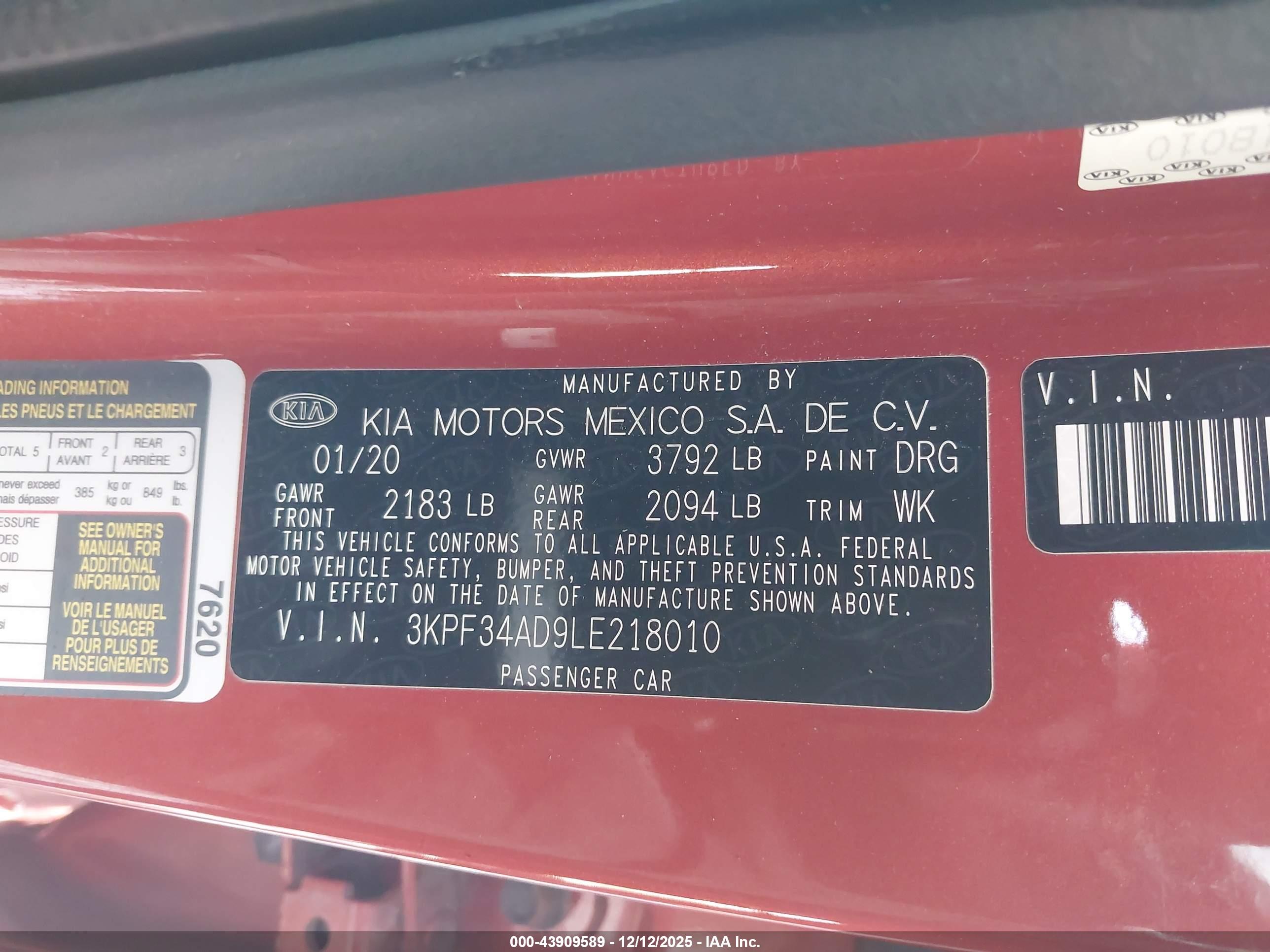 KIA FORTE image 9