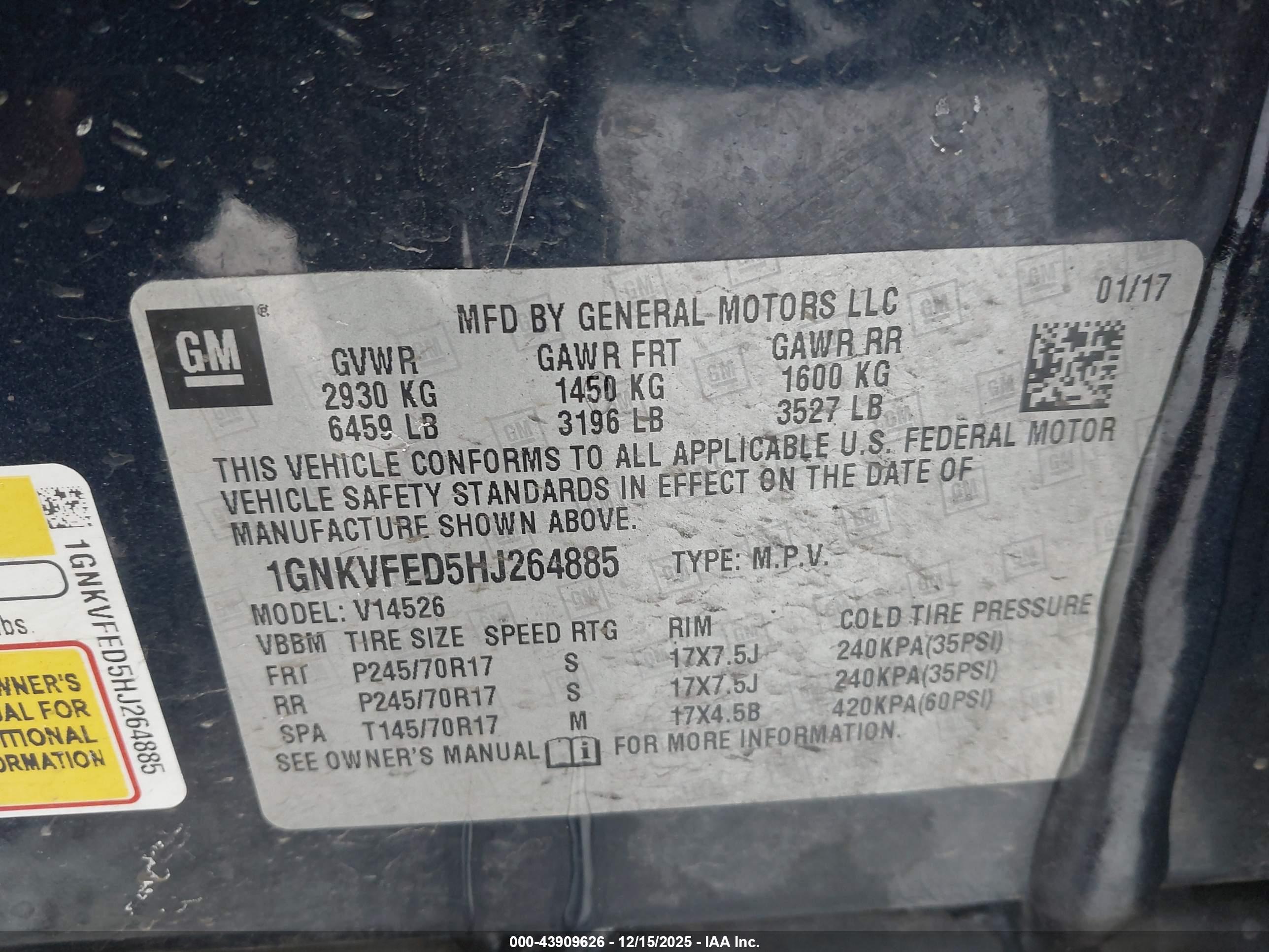 CHEVROLET TRAVERSE image 9