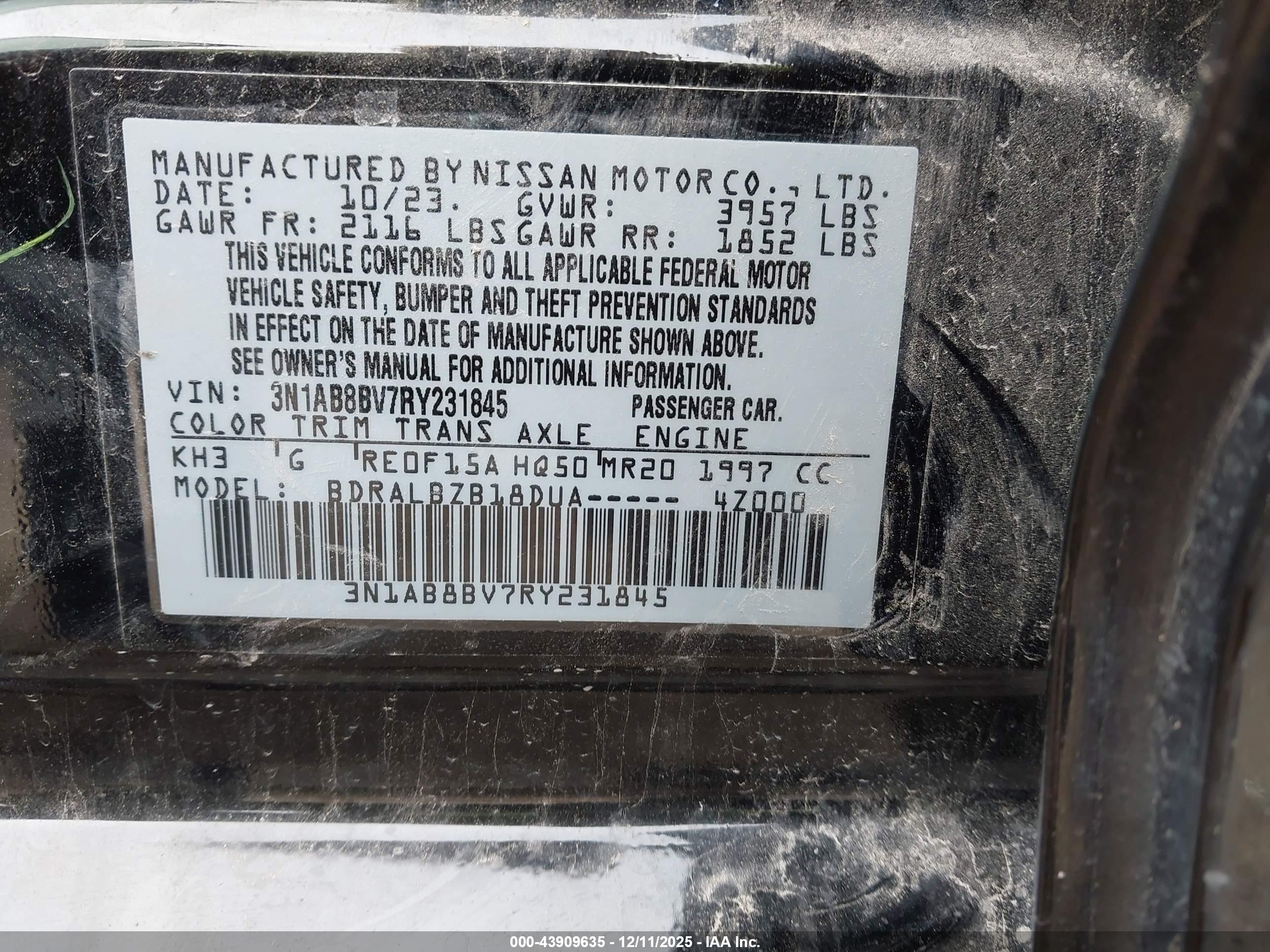 NISSAN SENTRA image 9
