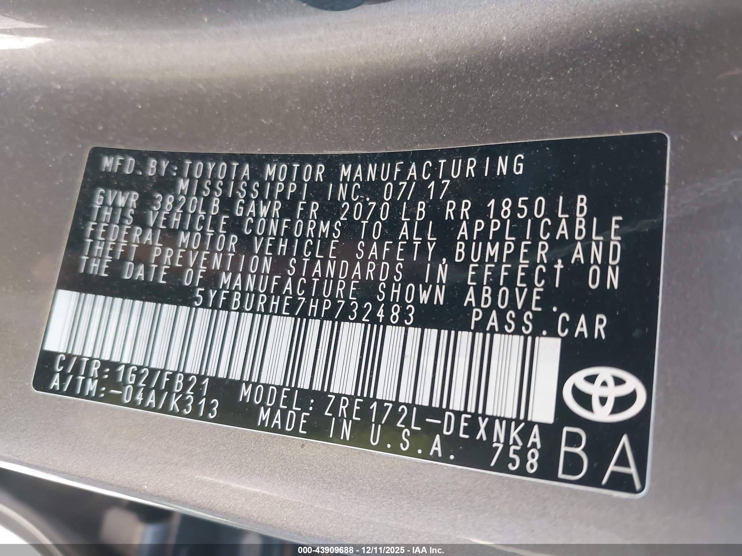 TOYOTA COROLLA image 9