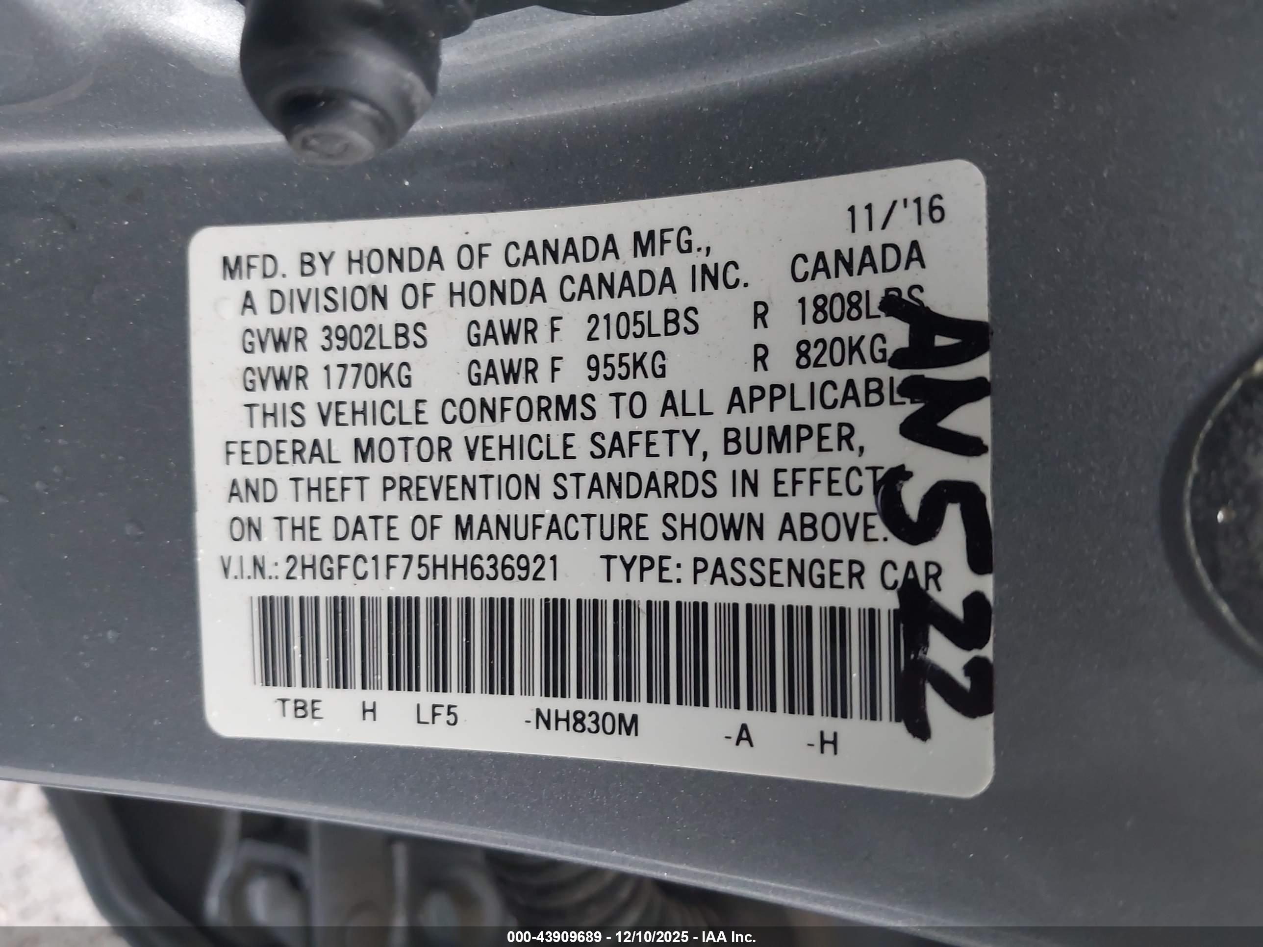 HONDA CIVIC image 9