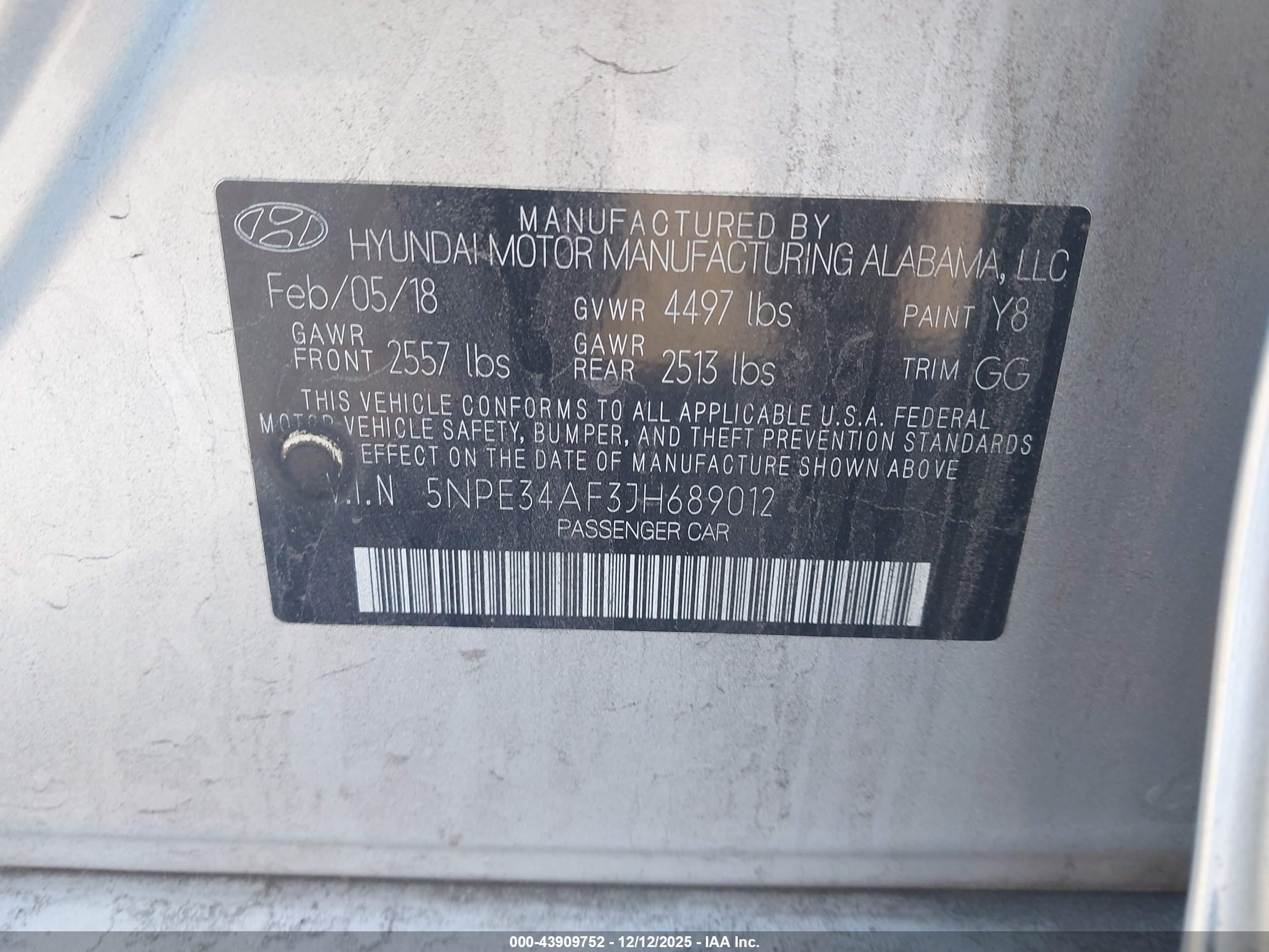 HYUNDAI SONATA image 9